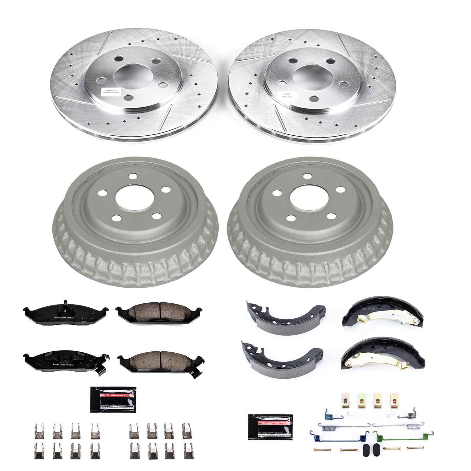 Power Stop 95-96 Chrysler Cirrus Front & Rear Z23 Evolution Sport Brake Kit