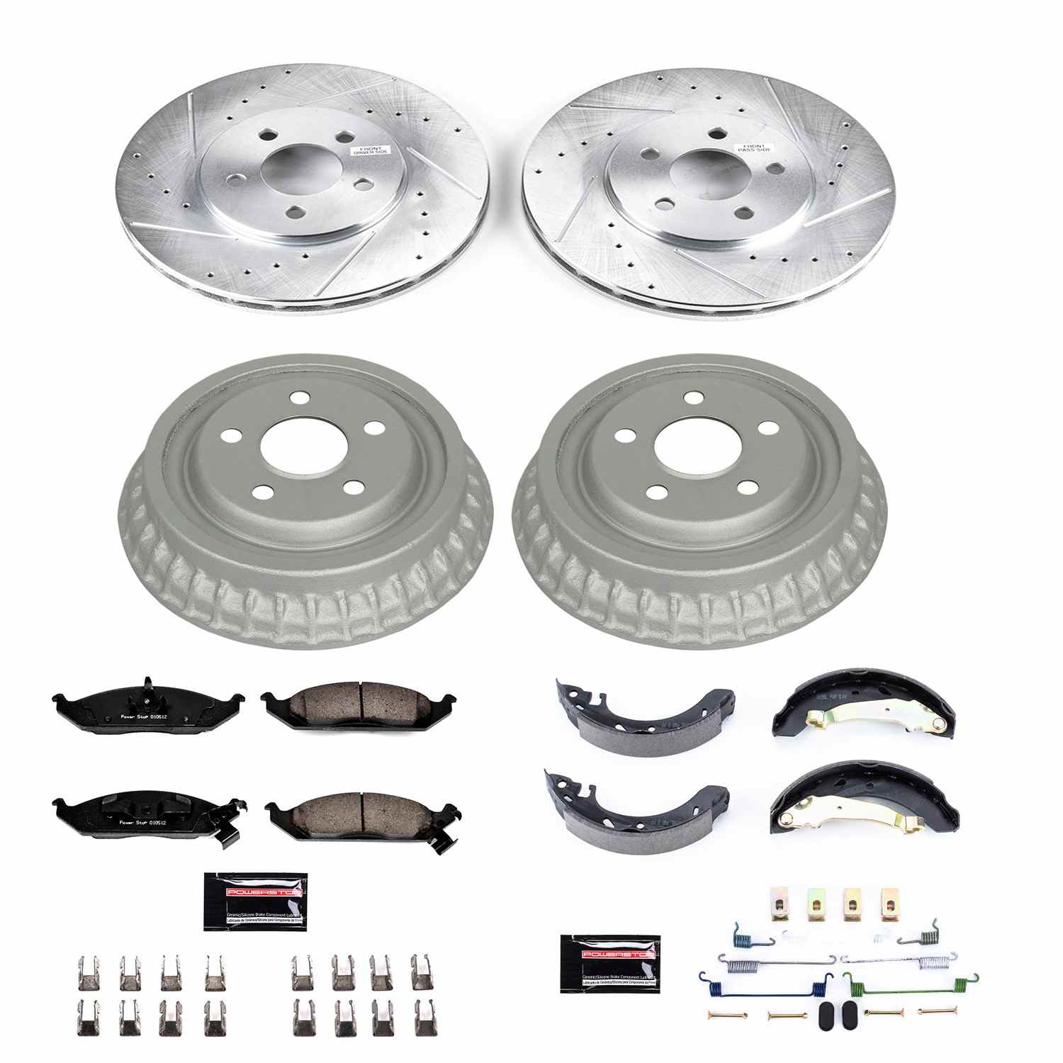 Power Stop 95-96 Chrysler Cirrus Front & Rear Z23 Evolution Sport Brake Kit