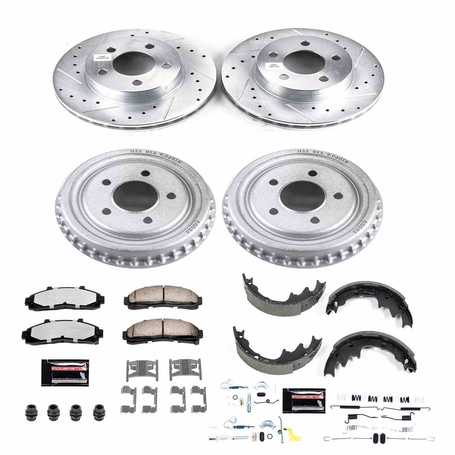 Power Stop 98-02 Ford Ranger Front & Rear Z36 Truck & Tow Brake Kit