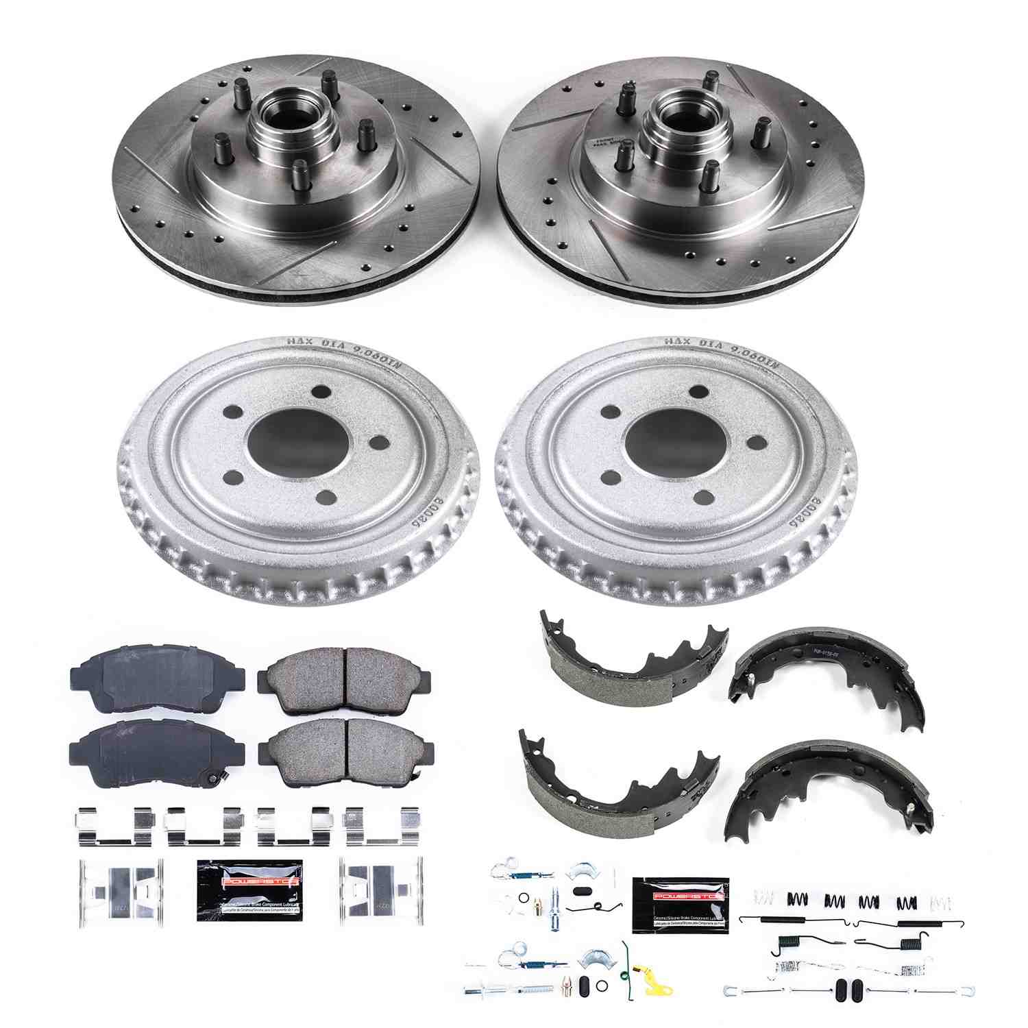 Power Stop 98-02 Ford Ranger Front & Rear Z23 Evolution Sport Brake Kit