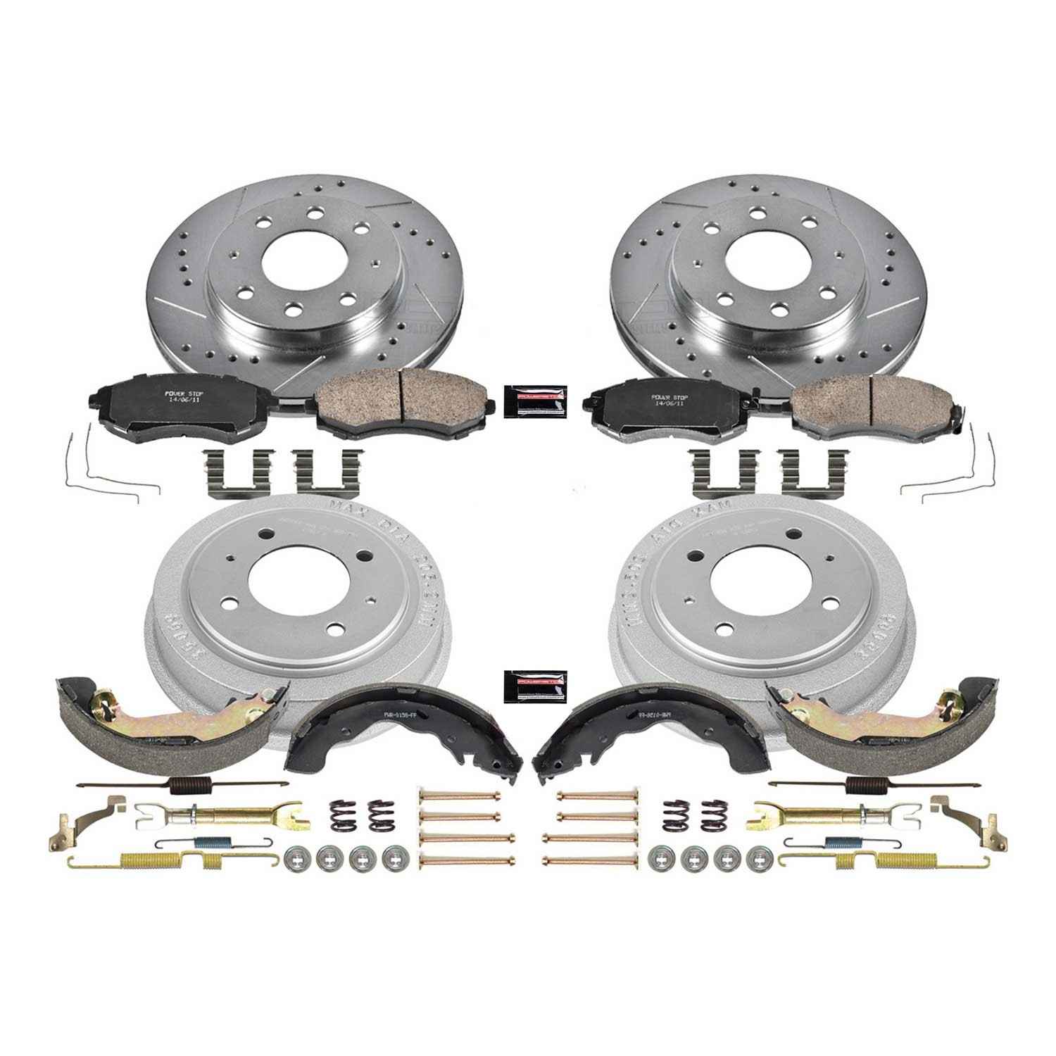 Power Stop 98-00 Hyundai Elantra Front & Rear Z23 Evolution Sport Brake Kit