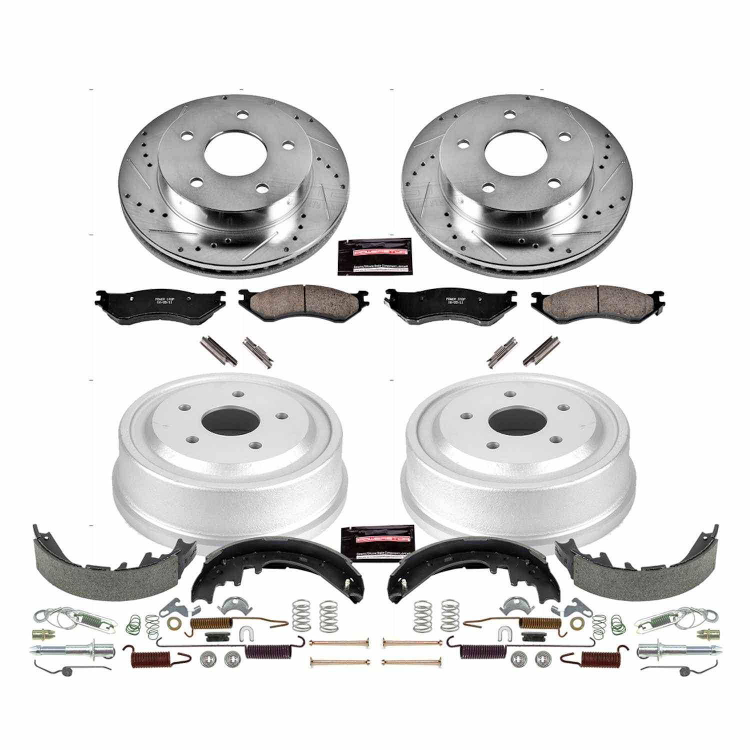 Power Stop 00-01 Dodge Ram 1500 Front & Rear Z23 Evolution Sport Brake Kit
