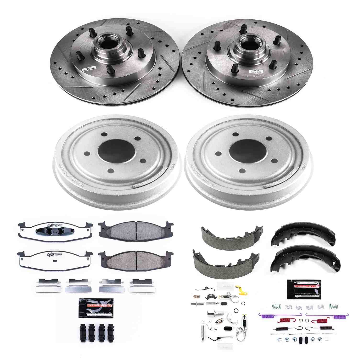 Power Stop 97-99 Ford E-150 Front & Rear Z36 Truck & Tow Brake Kit