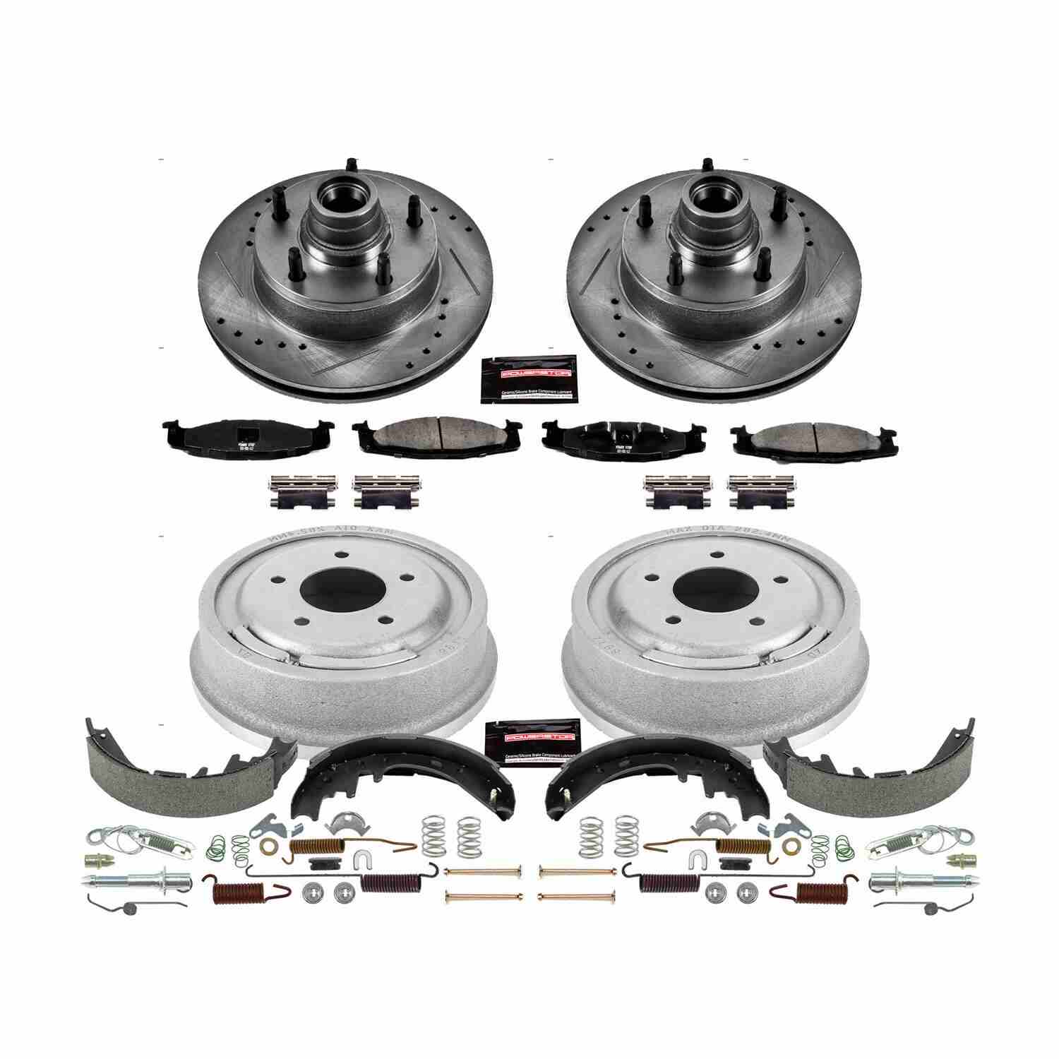 Power Stop 97-99 Ford E-150 Front & Rear Z23 Evolution Sport Brake Kit