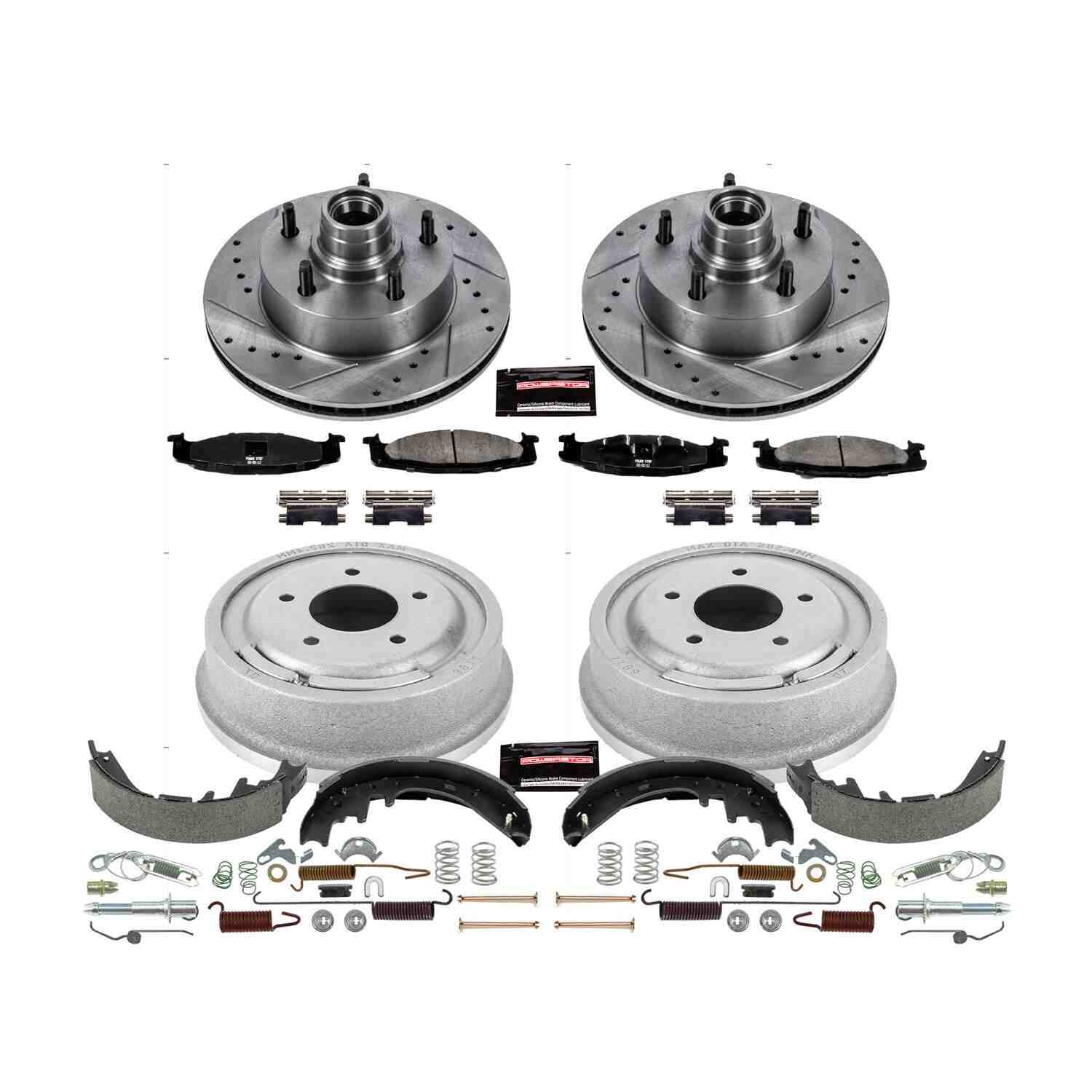 Power Stop 97-99 Ford E-150 Front & Rear Z23 Evolution Sport Brake Kit