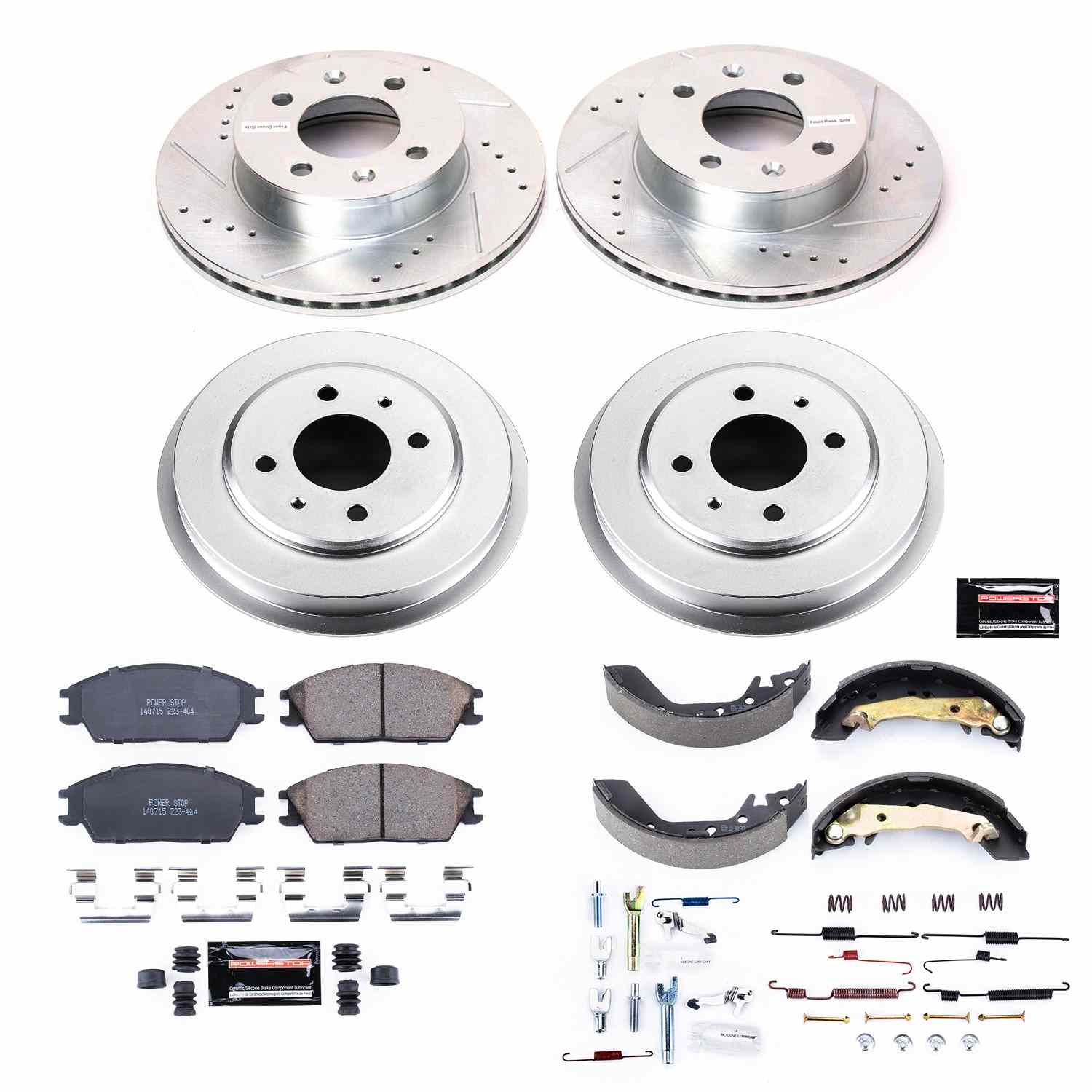 Power Stop 2003 Hyundai Accent Front & Rear Z23 Evolution Sport Brake Kit