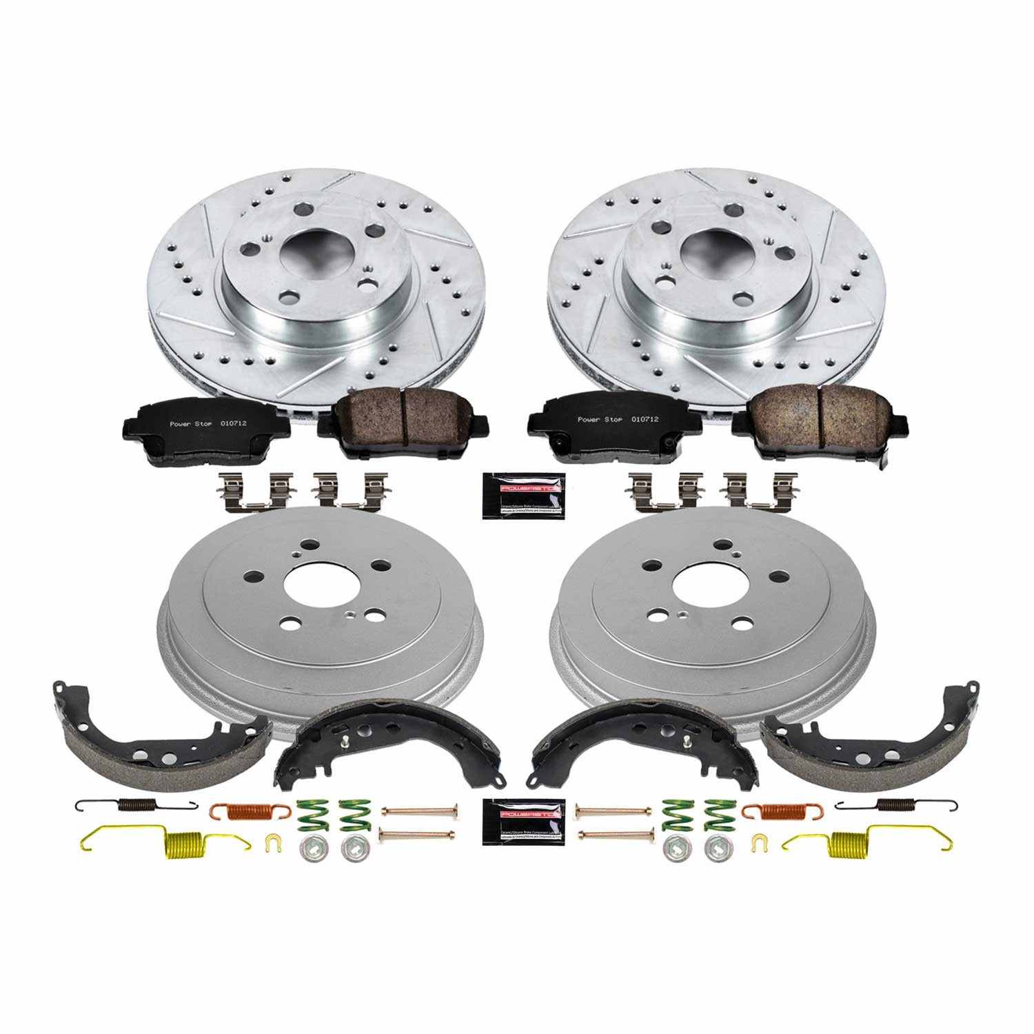 Power Stop 04-08 Toyota Prius Front & Rear Z23 Evolution Sport Brake Kit