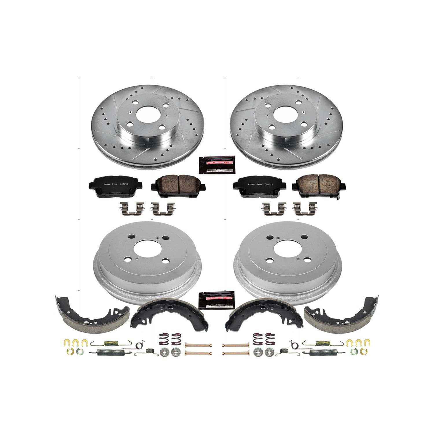 Power Stop 01-05 Toyota Echo Front & Rear Z23 Evolution Sport Brake Kit