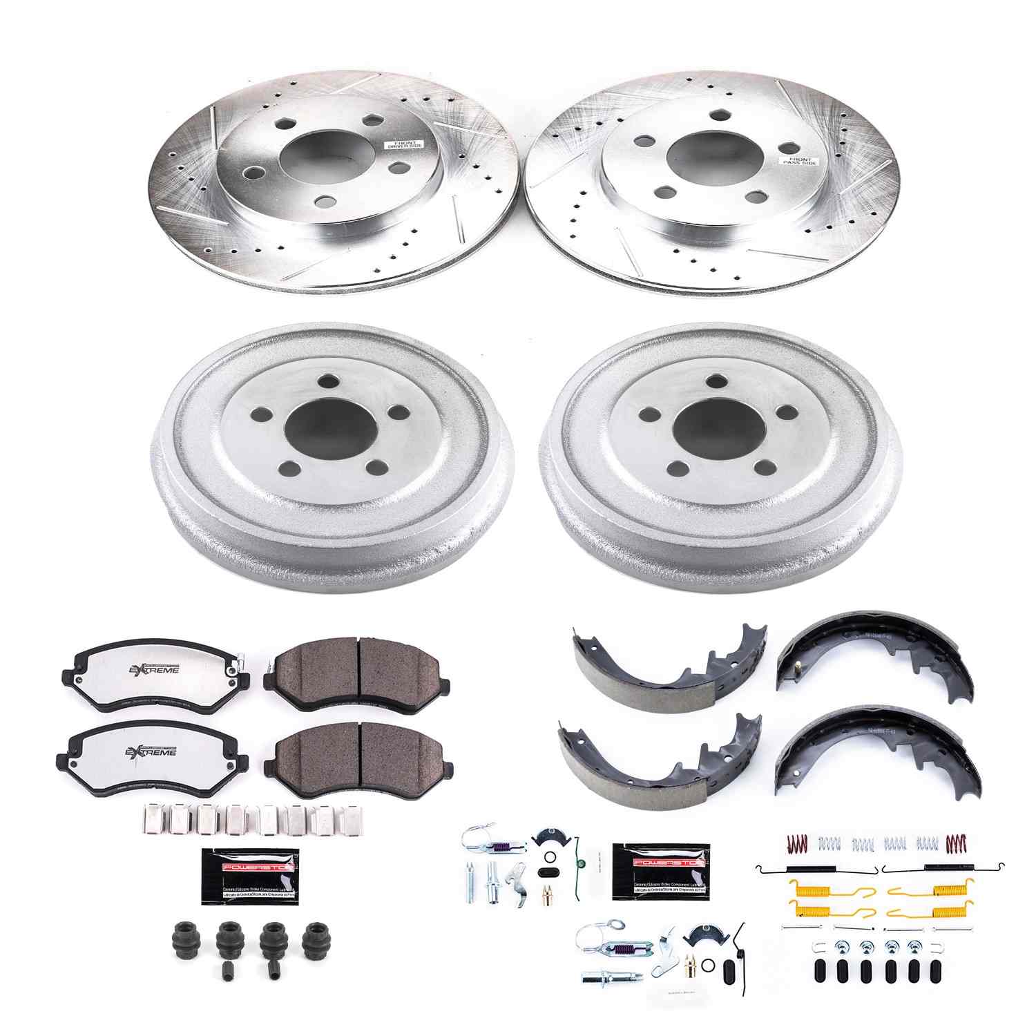 Power Stop 2002 Jeep Liberty  Front & Rear Z36 Truck & Tow Brake Kit