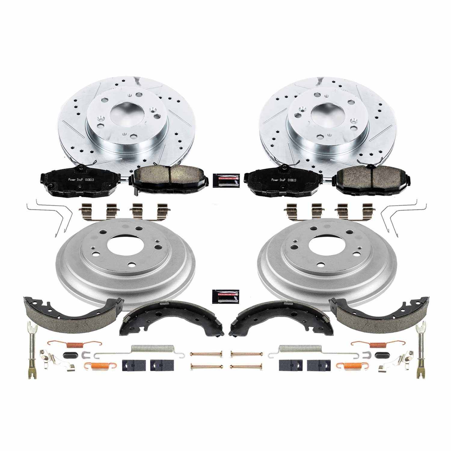 Power Stop 12-15 Honda Civic Front & Rear Z23 Evolution Sport Brake Kit