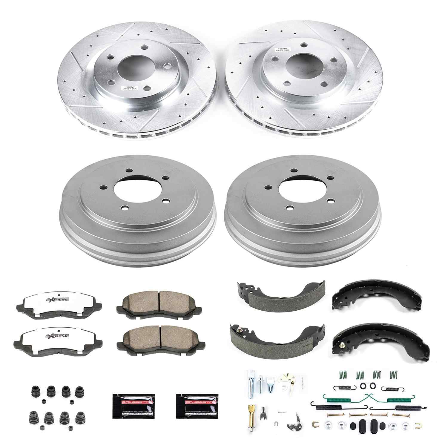 Power Stop 08-09 Dodge Avenger Front & Rear Z26 Street Warrior Brake Kit