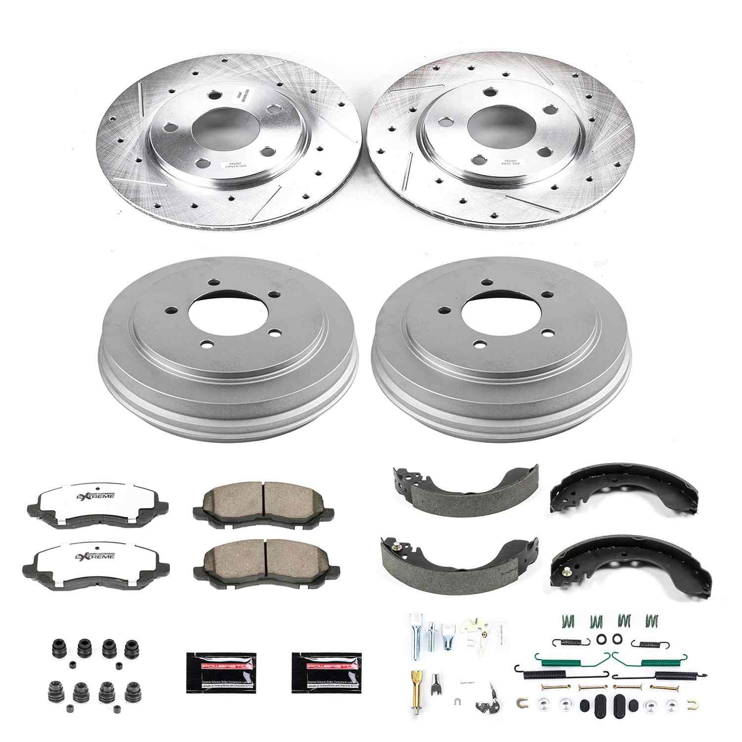 Power Stop 07-12 Dodge Caliber Front & Rear Z26 Street Warrior Brake Kit