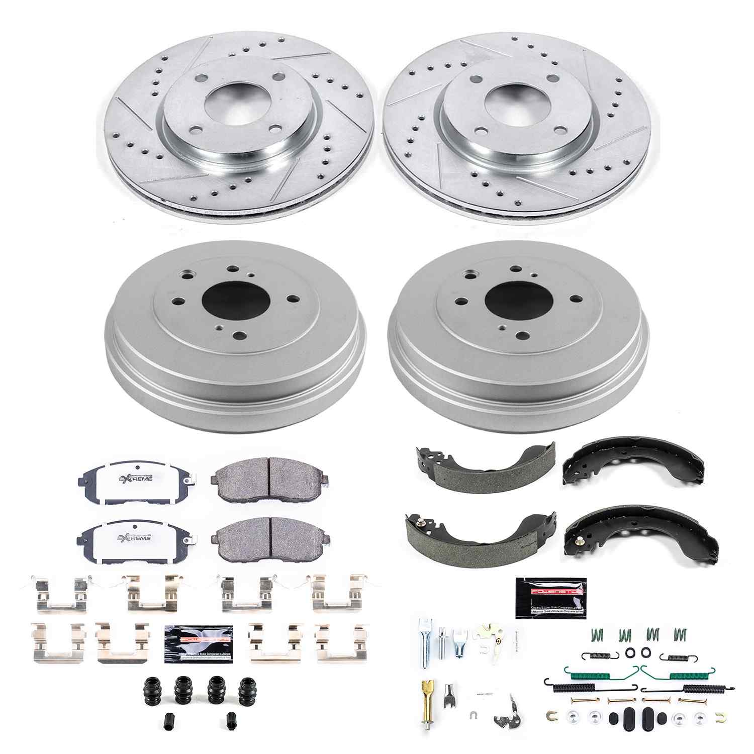 Power Stop 10-14 Nissan Cube Front & Rear Z26 Street Warrior Brake Kit