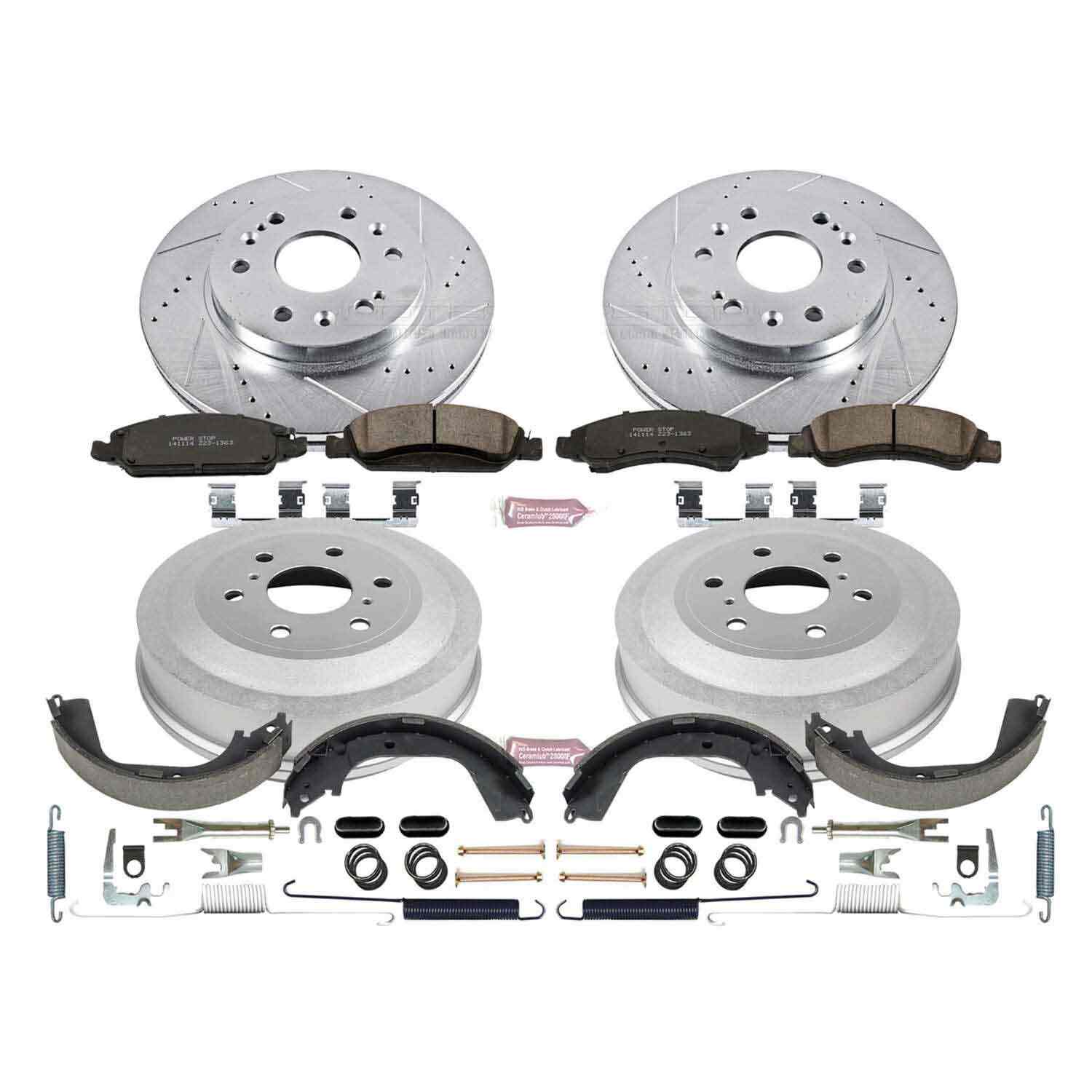 Power Stop 09-13 Chevrolet Silverado 1500 Front & Rear Z23 Evolution Sport Brake Kit