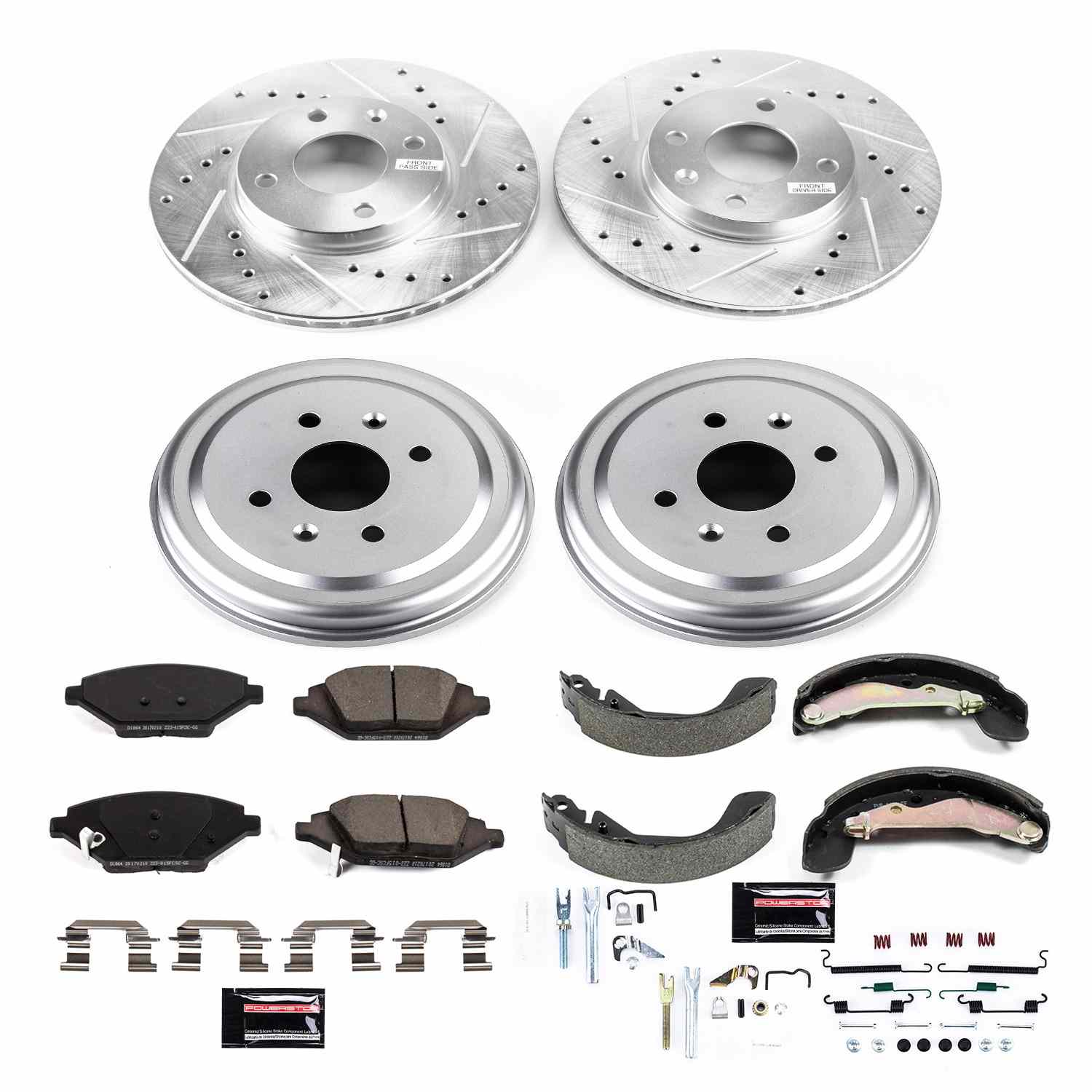 Power Stop 16-18 Chevrolet Spark Front & Rear Z23 Evolution Sport Brake Kit