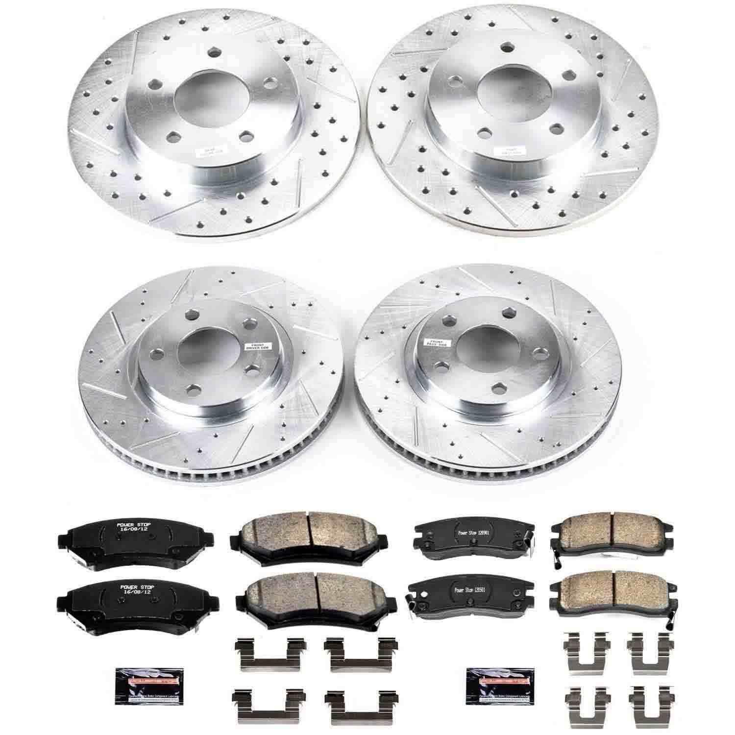 Power Stop 00-04 Buick LeSabre Front & Rear Z23 Evolution Sport Brake Kit