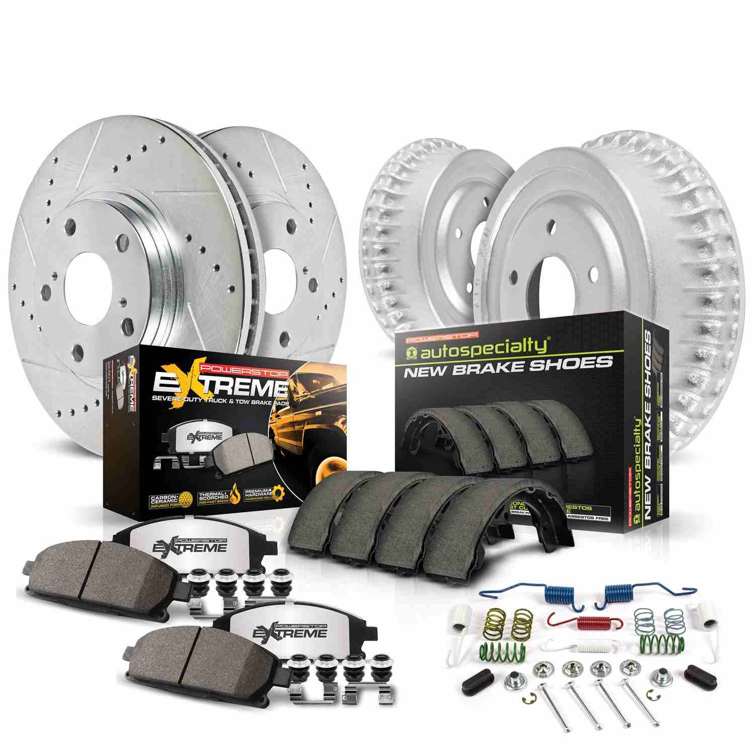 Power Stop 94-96 Ford Bronco Front & Rear Z36 Truck & Tow Brake Kit