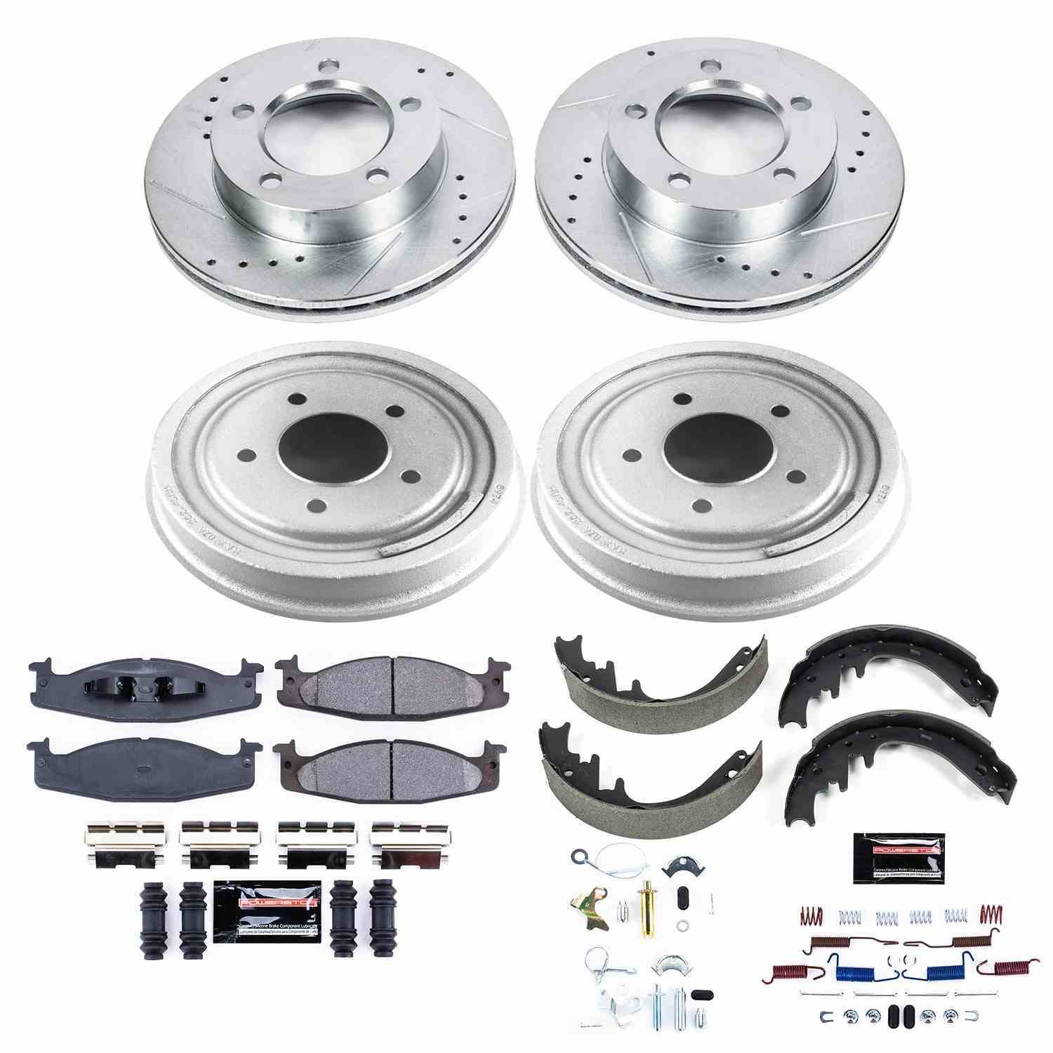 Power Stop 94-96 Ford Bronco Front & Rear Z23 Evolution Sport Brake Kit