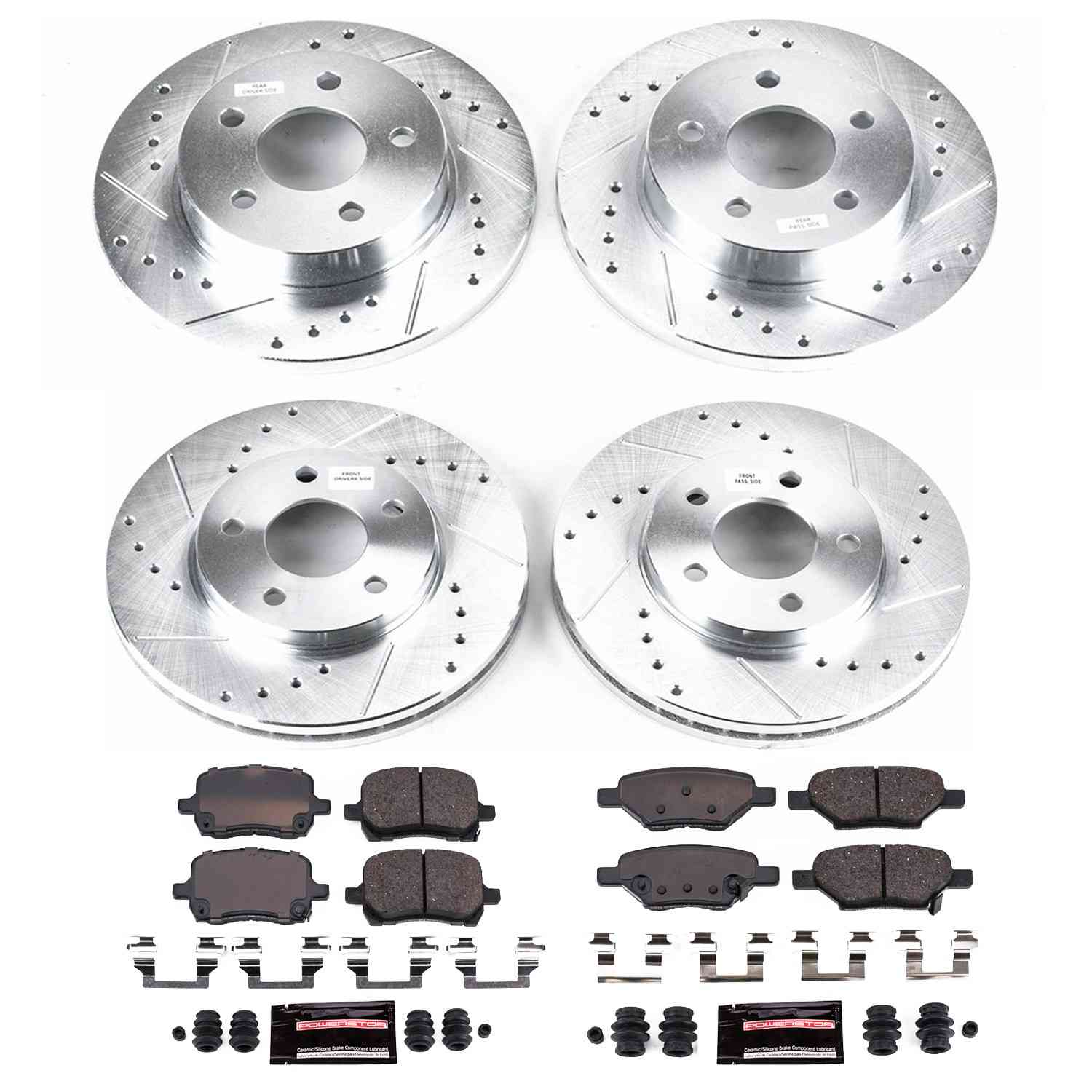 Power Stop 04-08 Chevrolet Malibu Front & Rear Z23 Evolution Sport Brake Kit