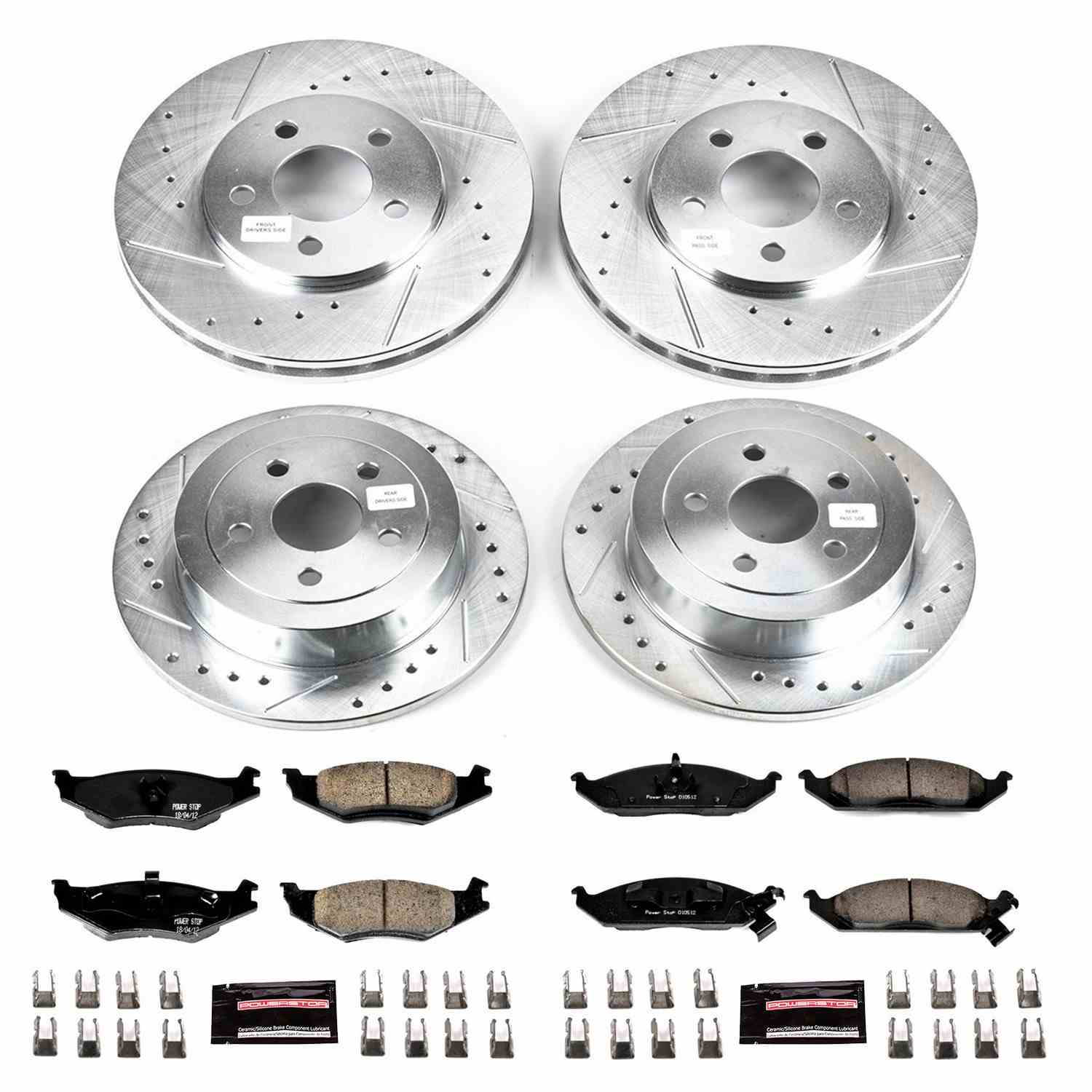 Power Stop 96-00 Plymouth Breeze Front & Rear Z23 Evolution Sport Brake Kit