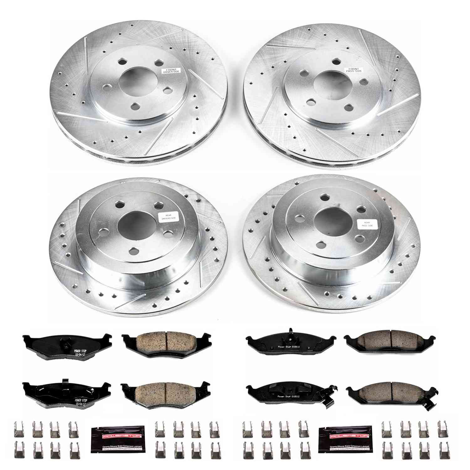 Power Stop 96-00 Plymouth Breeze Front & Rear Z23 Evolution Sport Brake Kit