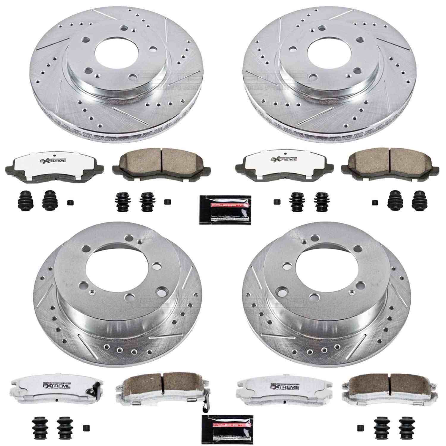 Power Stop 01-05 Chrysler Sebring Front & Rear Z26 Street Warrior Brake Kit