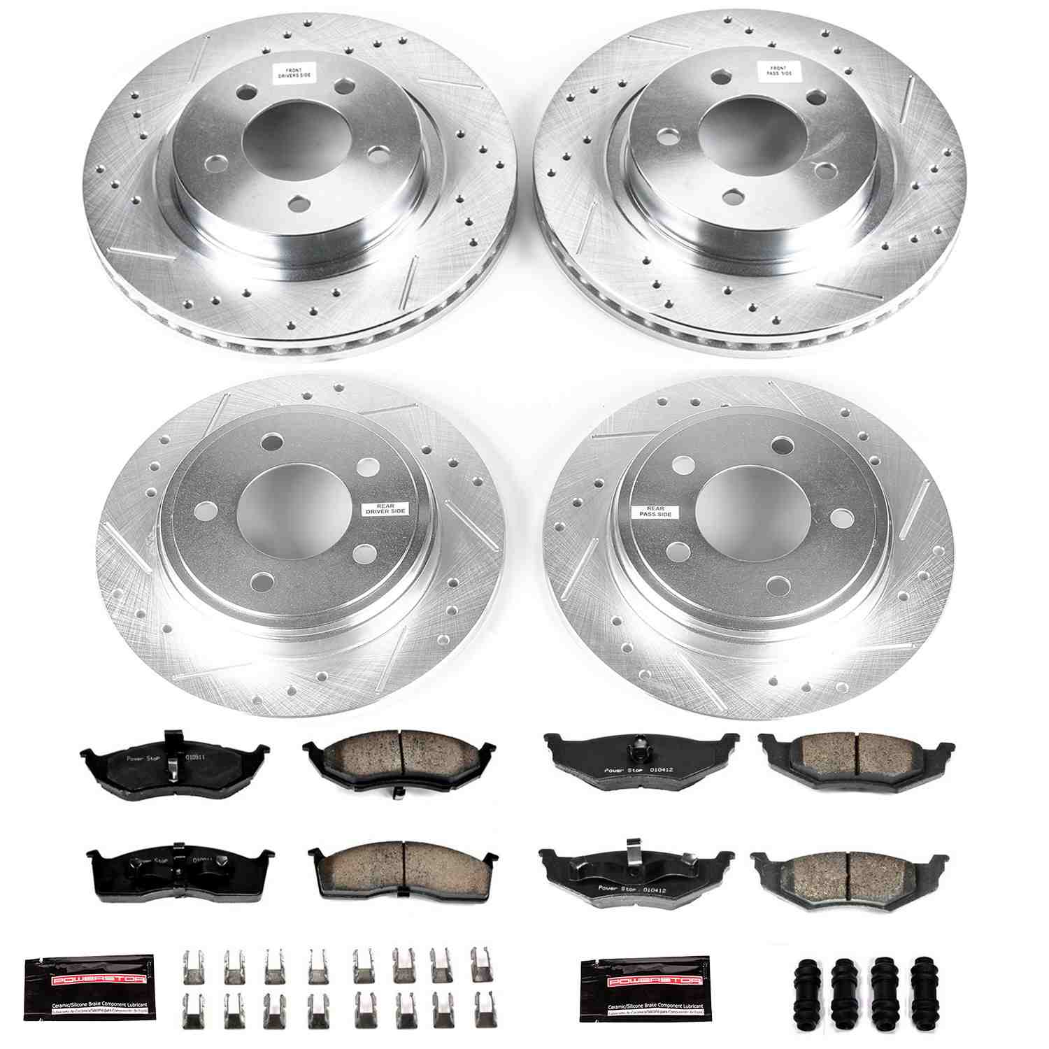 Power Stop 99-04 Chrysler 300M Front & Rear Z23 Evolution Sport Brake Kit
