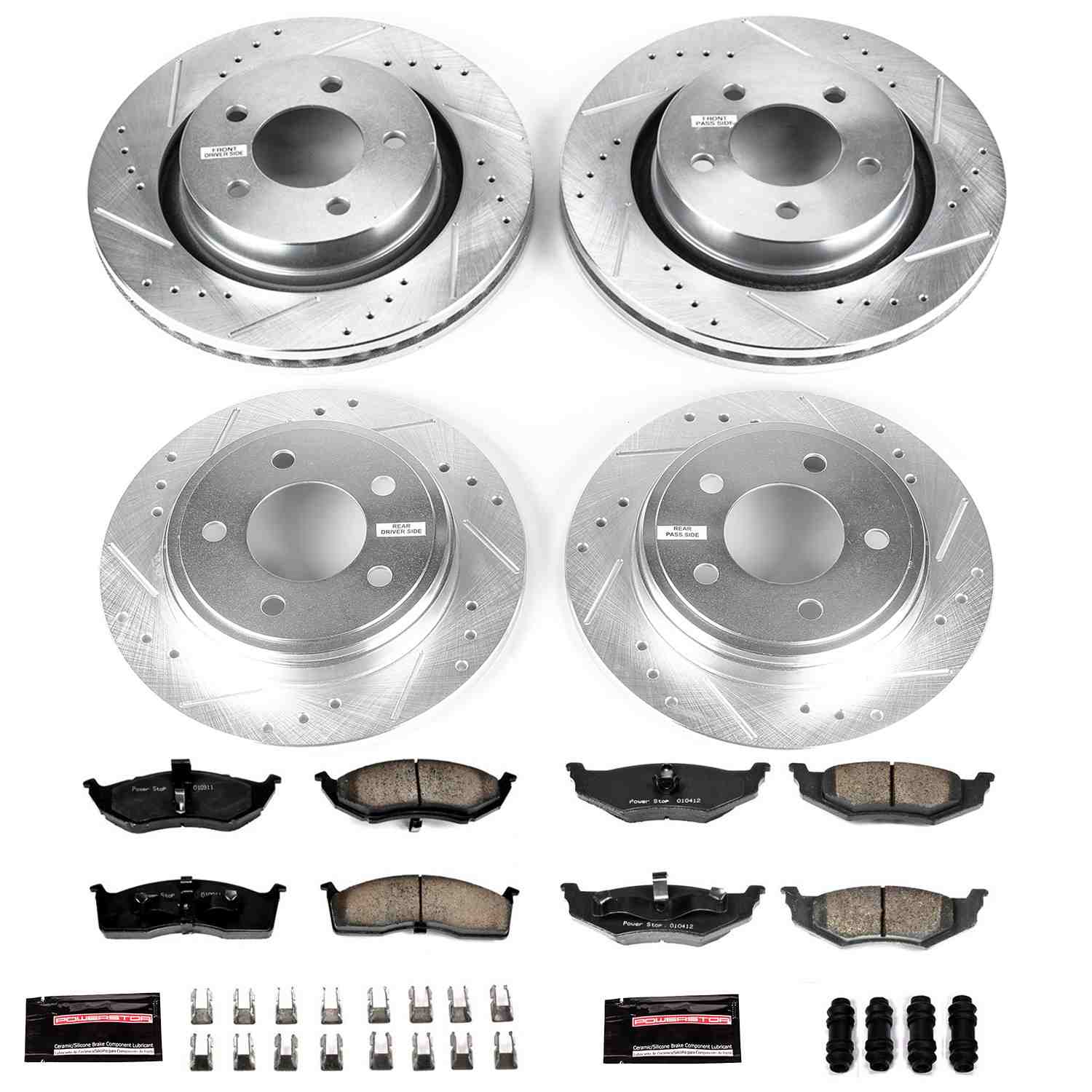 Power Stop 99-02 Chrysler 300M Front & Rear Z23 Evolution Sport Brake Kit