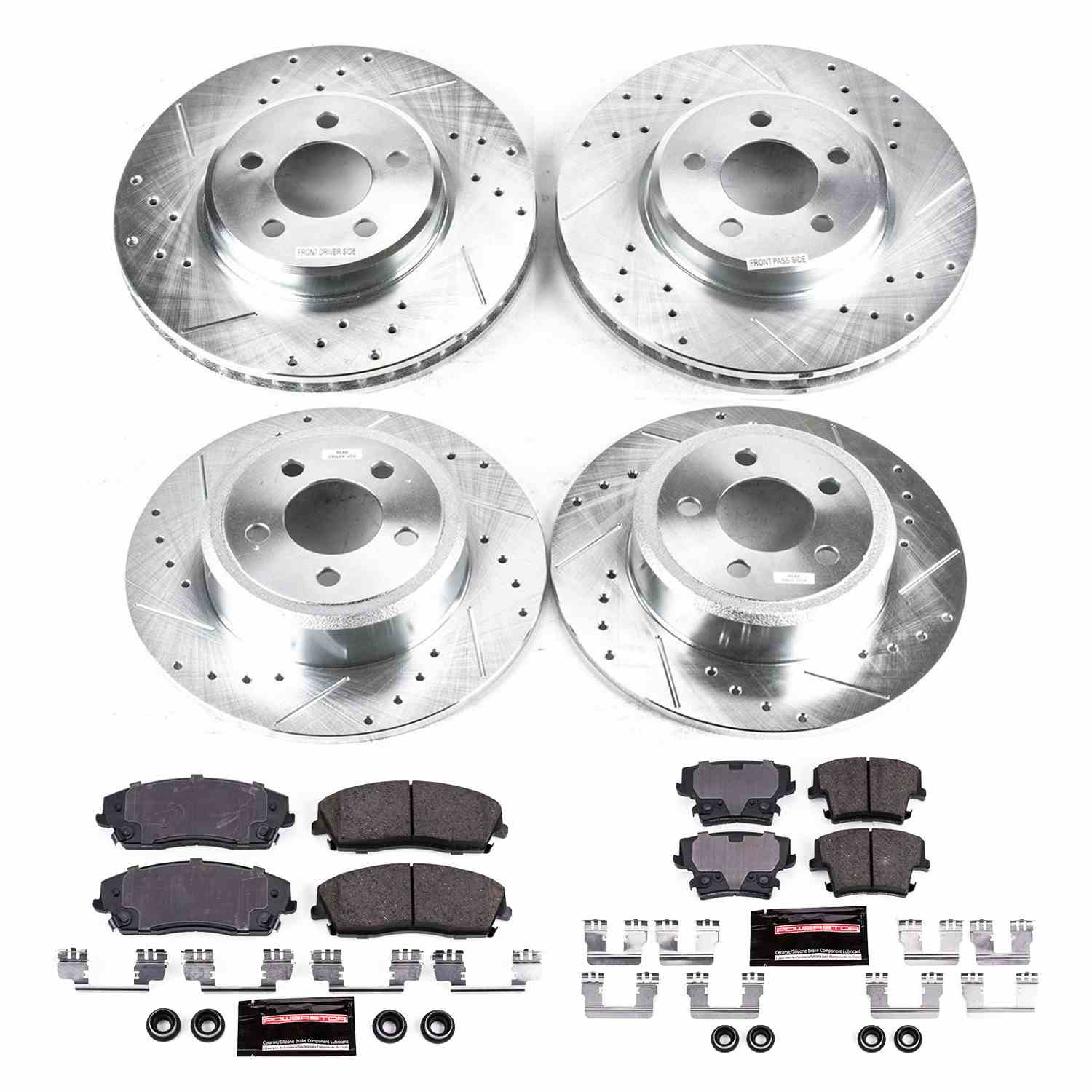 Power Stop 05-19 Chrysler 300 Front & Rear Z23 Evolution Sport Brake Kit