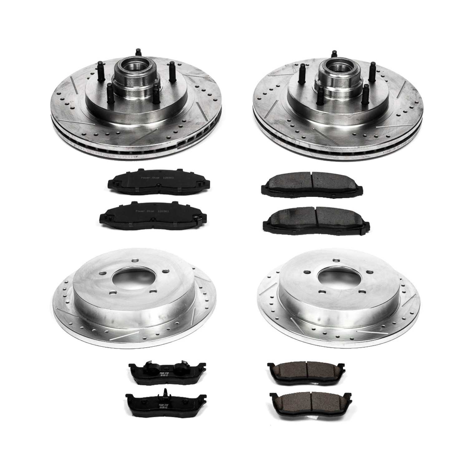 Power Stop 99-00 Ford F-150 Front & Rear Z23 Evolution Sport Brake Kit