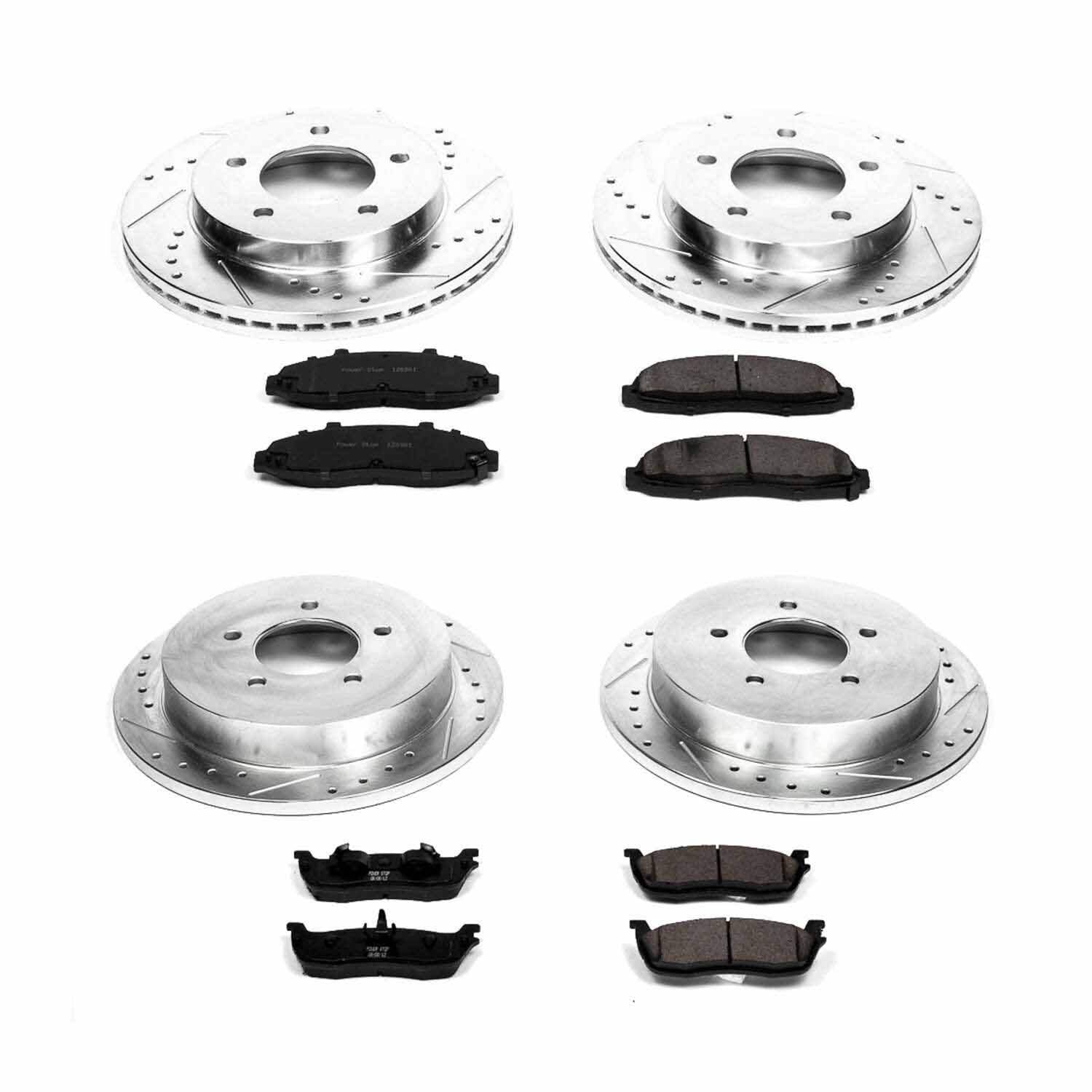 Power Stop 99-00 Ford F-150 Front & Rear Z23 Evolution Sport Brake Kit