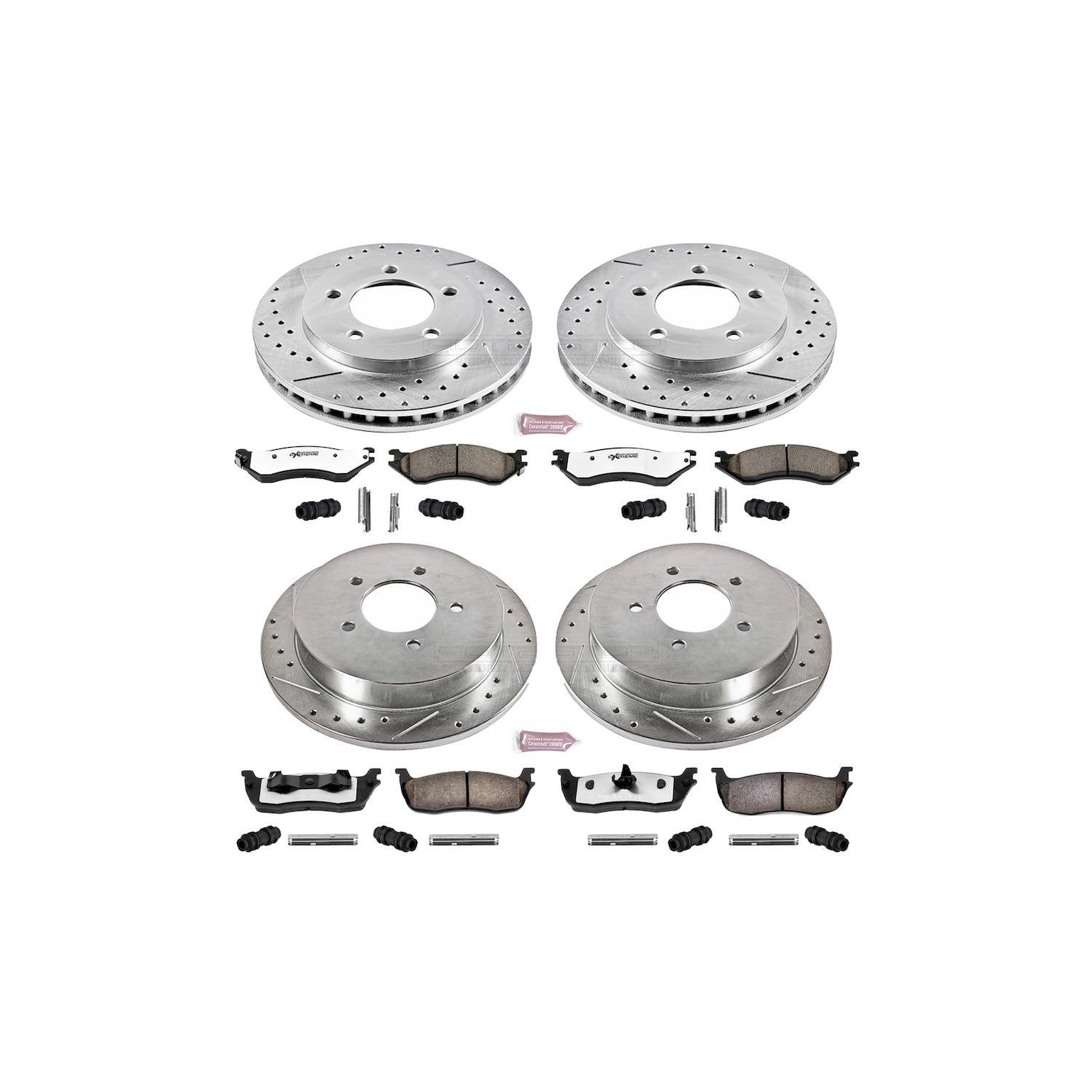 Power Stop 97-00 Ford Expedition Front & Rear Z36 Truck & Tow Brake Kit