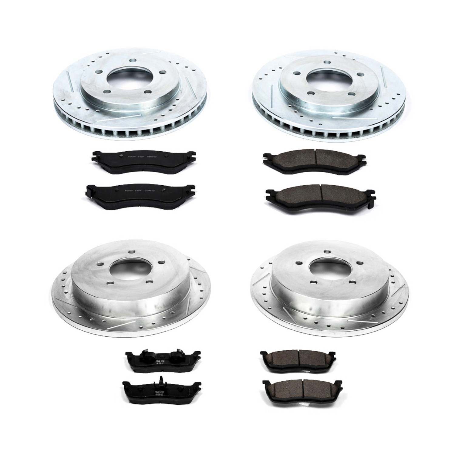 Power Stop 97-00 Ford Expedition Front & Rear Z23 Evolution Sport Brake Kit