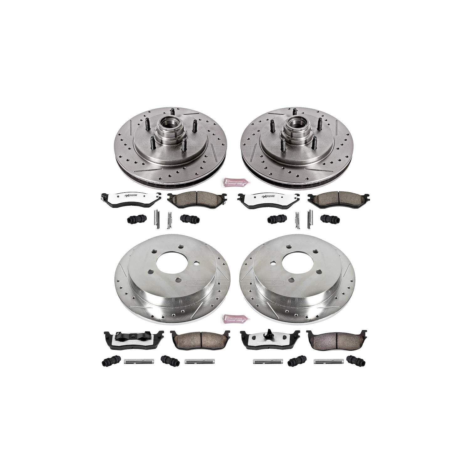 Power Stop 99-00 Ford F-150 Front & Rear Z36 Truck & Tow Brake Kit