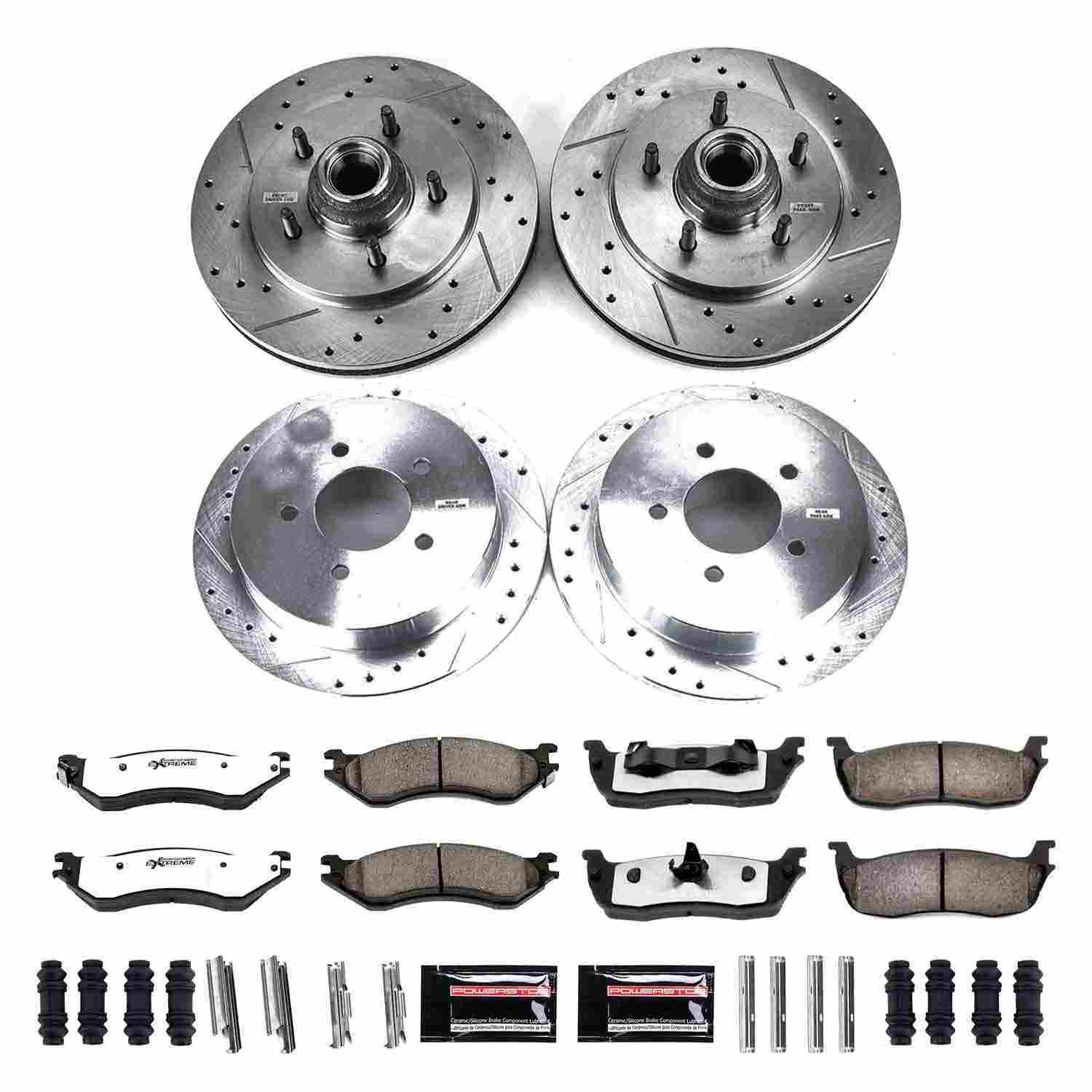Power Stop 99-00 Ford F-150 Front & Rear Z36 Truck & Tow Brake Kit
