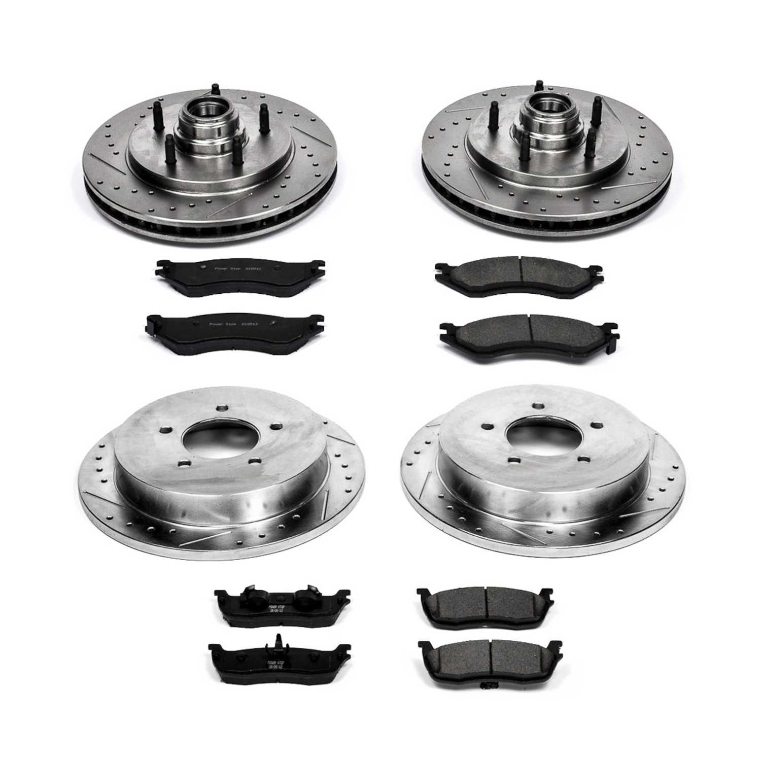 Power Stop 99-00 Ford F-150 Front & Rear Z23 Evolution Sport Brake Kit