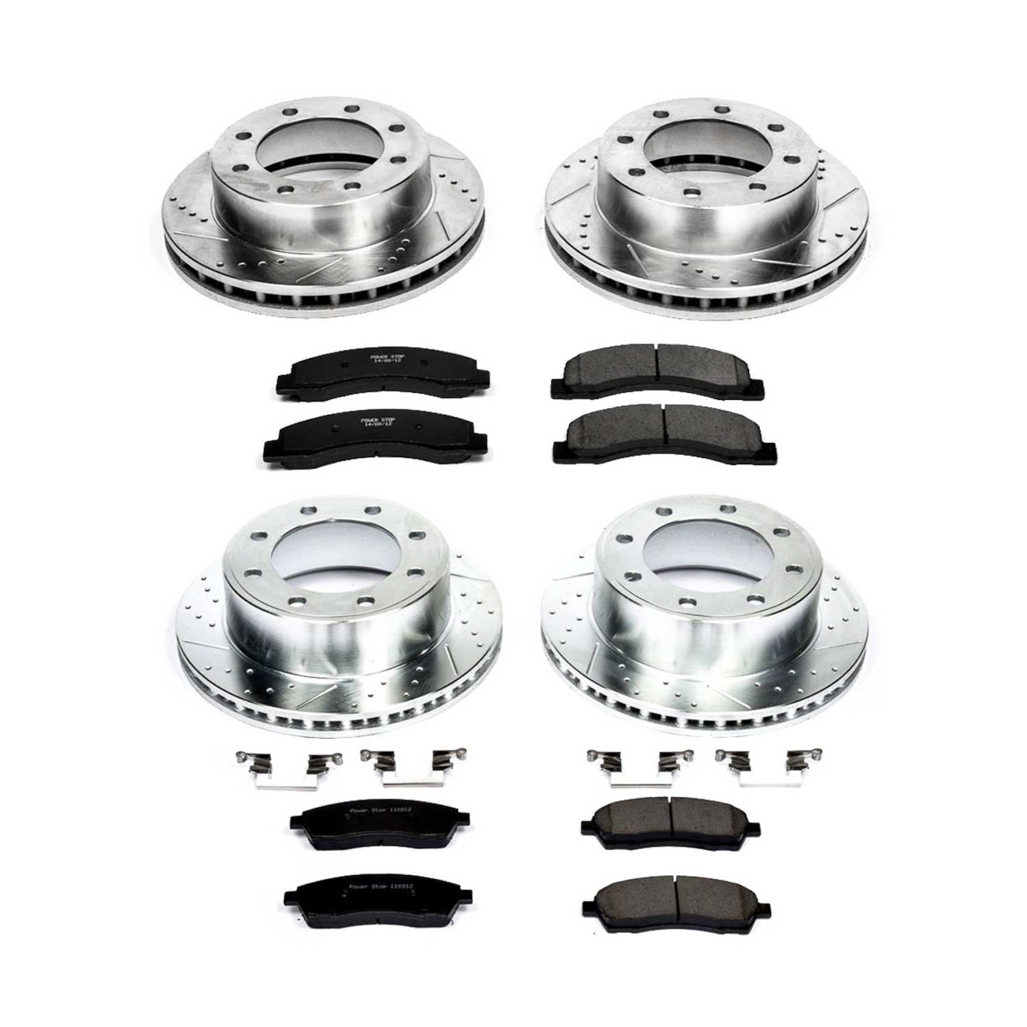 Power Stop 1999 Ford F-250 Super Duty Front & Rear Z23 Evolution Sport Brake Kit