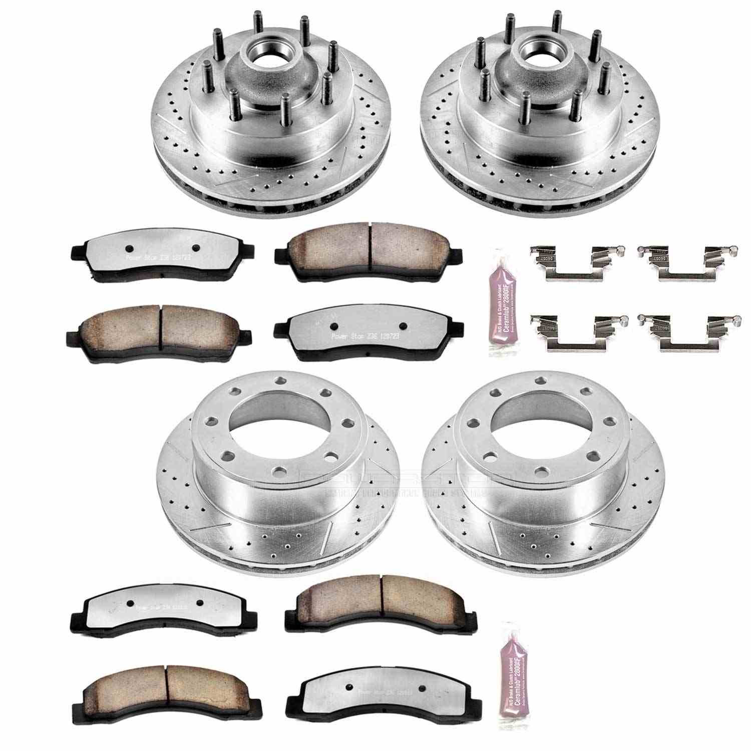 Power Stop 99-01 Ford F-250 Super Duty Front & Rear Z36 Truck & Tow Brake Kit