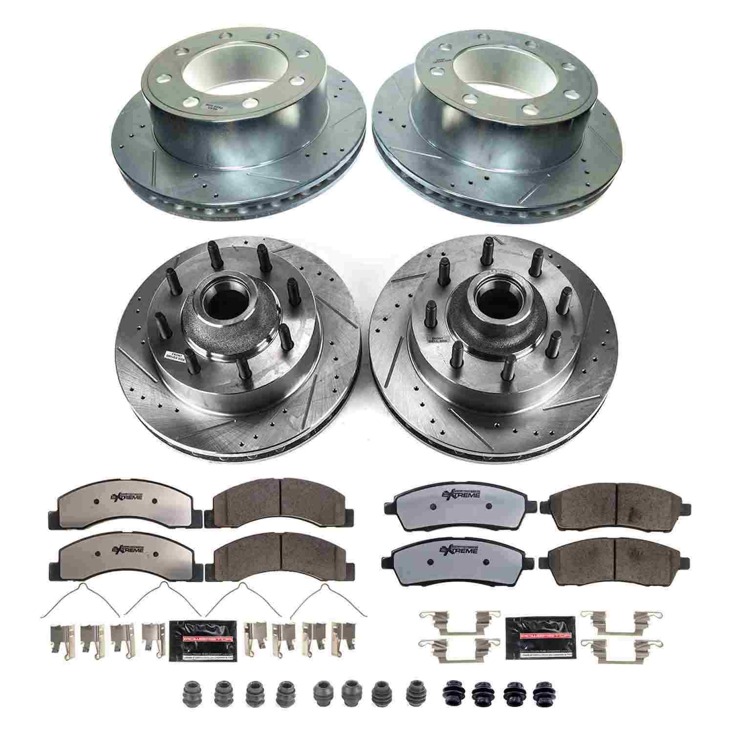 Power Stop 99-01 Ford F-250 Super Duty Front & Rear Z36 Truck & Tow Brake Kit