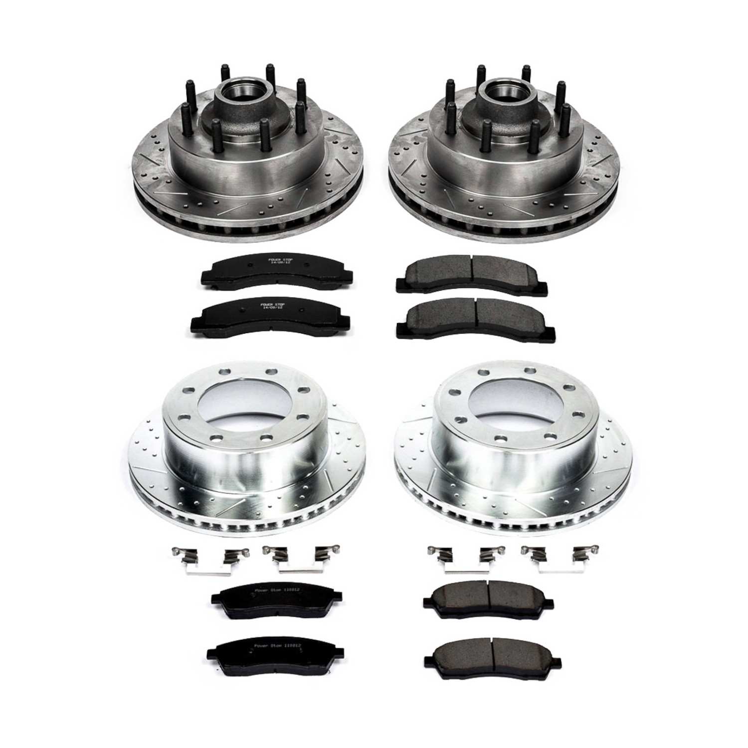 Power Stop 99-01 Ford F-250 Super Duty Front & Rear Z23 Evolution Brake Kit