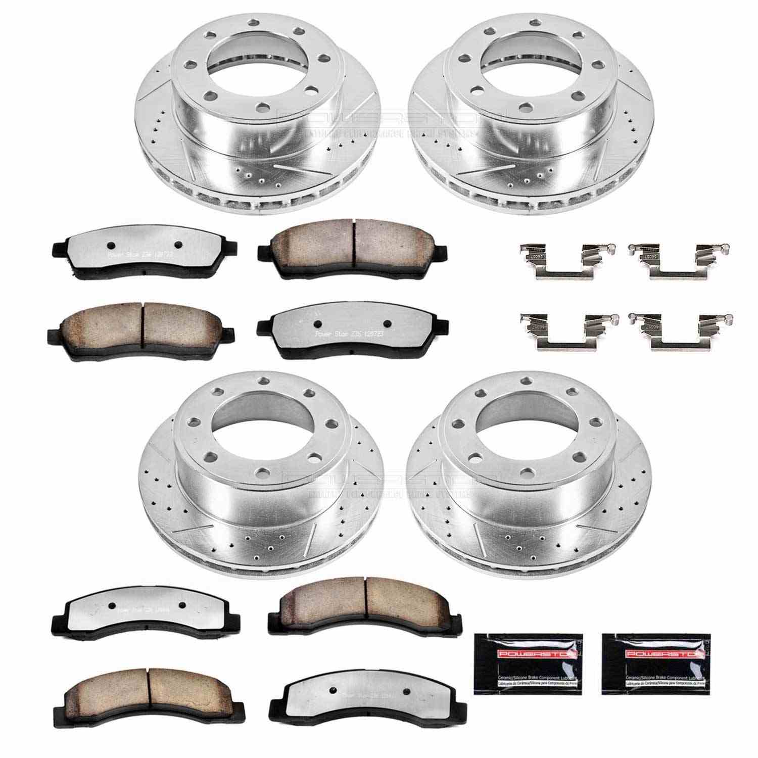 Power Stop 00-05 Ford Excursion Front & Rear Z36 Truck & Tow Brake Kit