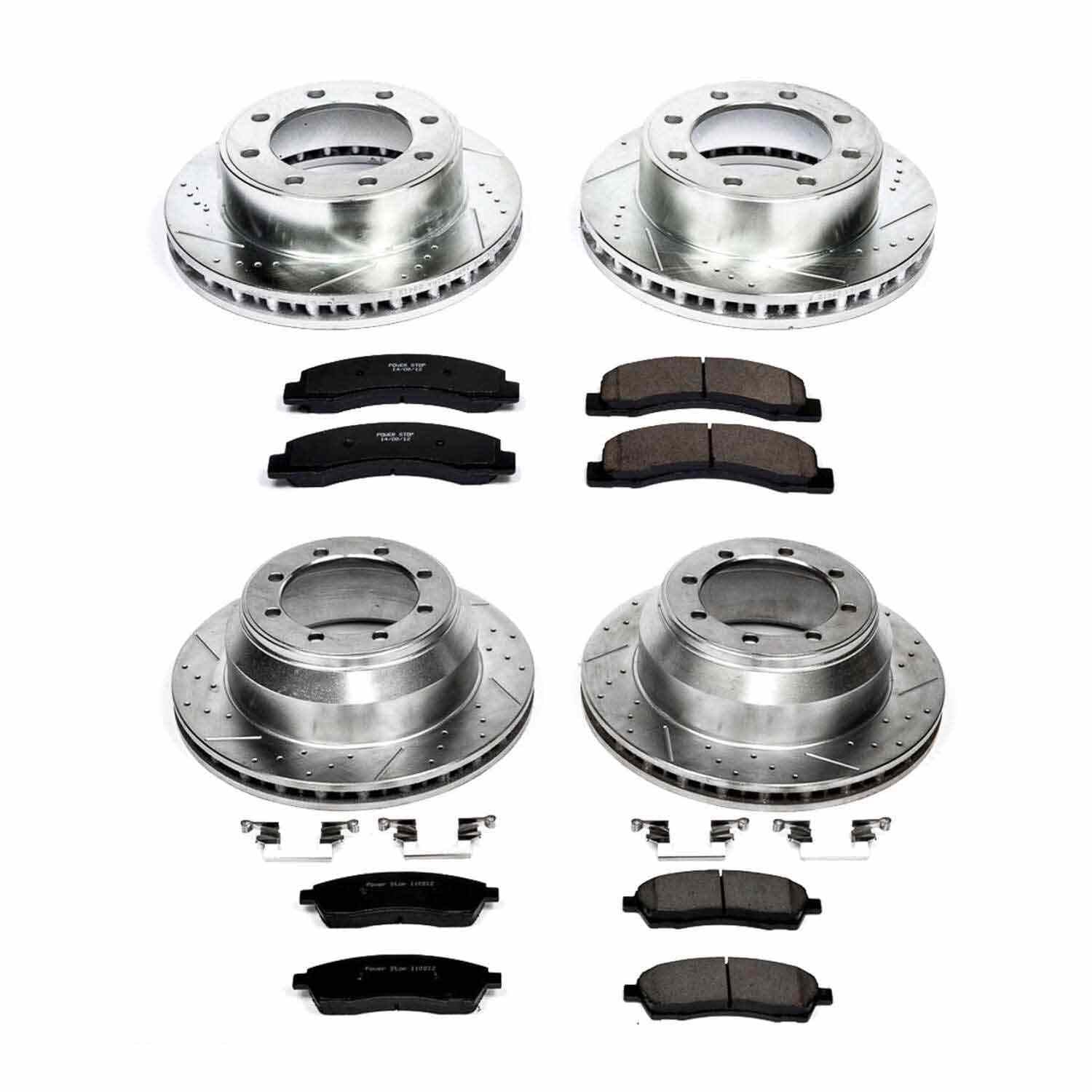 Power Stop 99-04 Ford F-350 Super Duty Front & Rear Z23 Evolution Sport Brake Kit