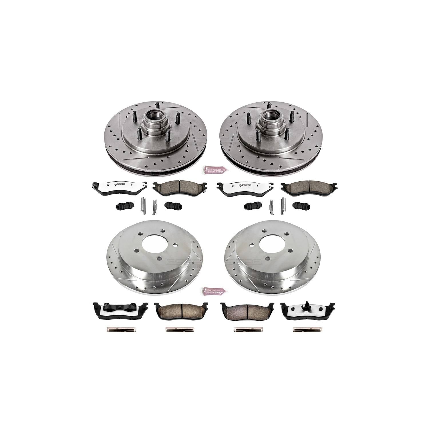 Power Stop 00-02 Ford Expedition Front & Rear Z36 Truck & Tow Brake Kit