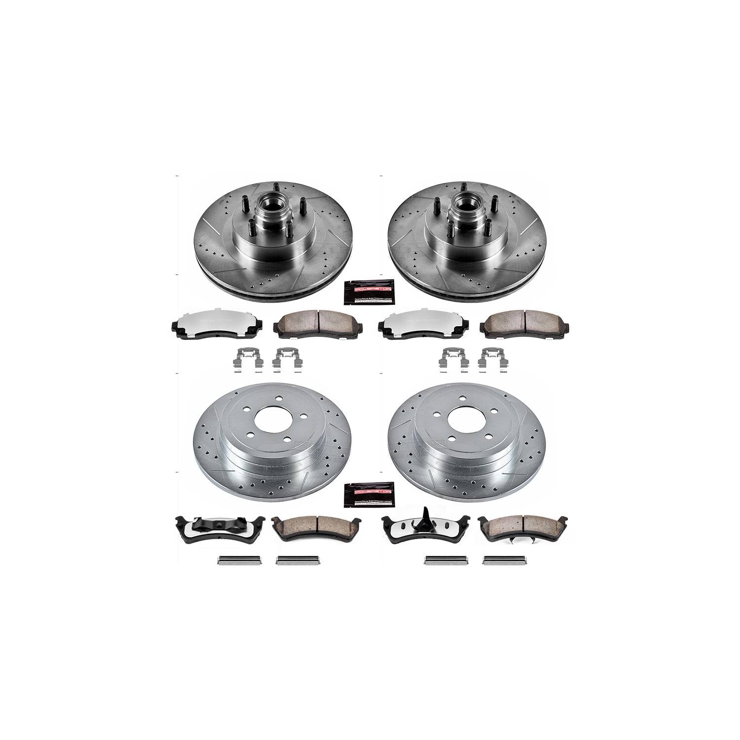 Power Stop 2003 Ford Explorer Sport Front & Rear Z36 Truck & Tow Brake Kit