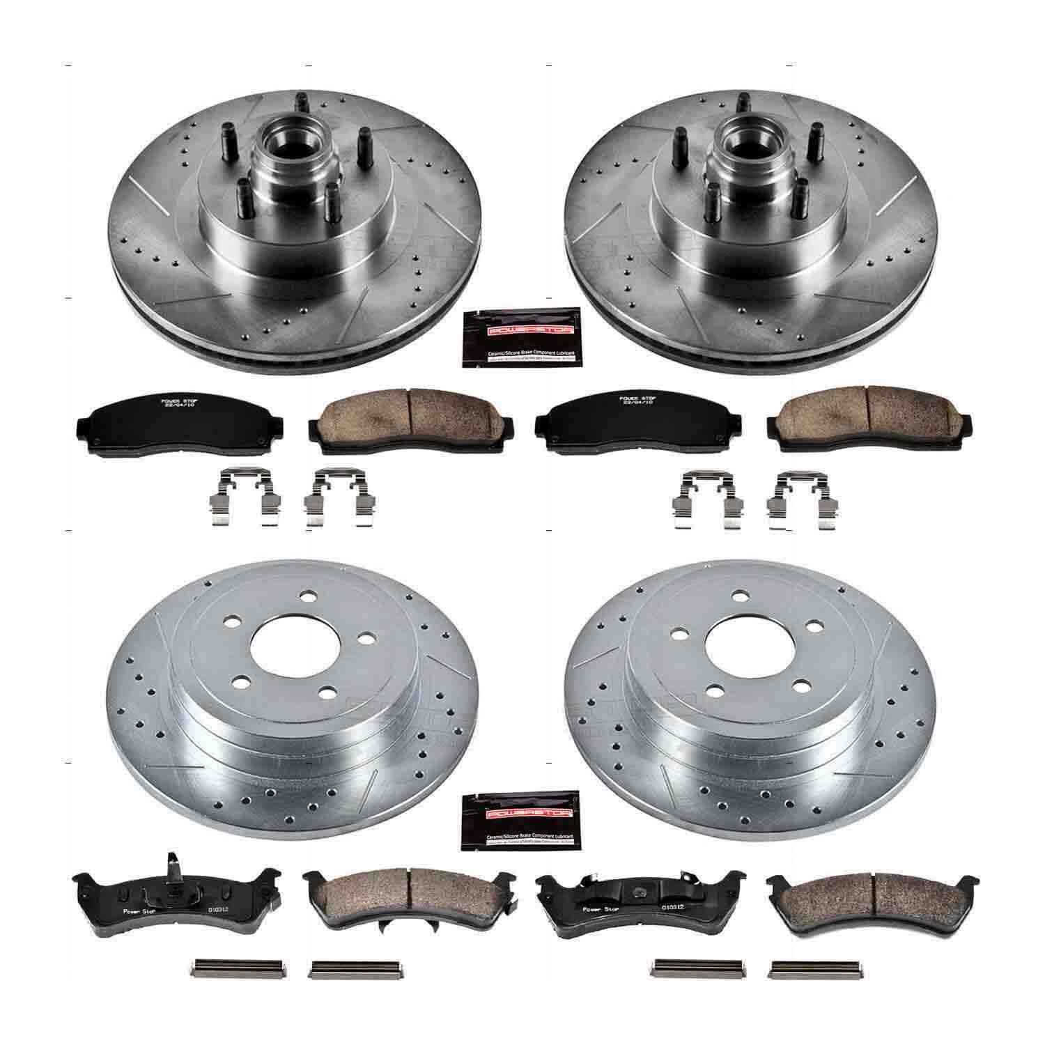 Power Stop 2003 Ford Explorer Sport Front & Rear Z23 Evolution Sport Brake Kit