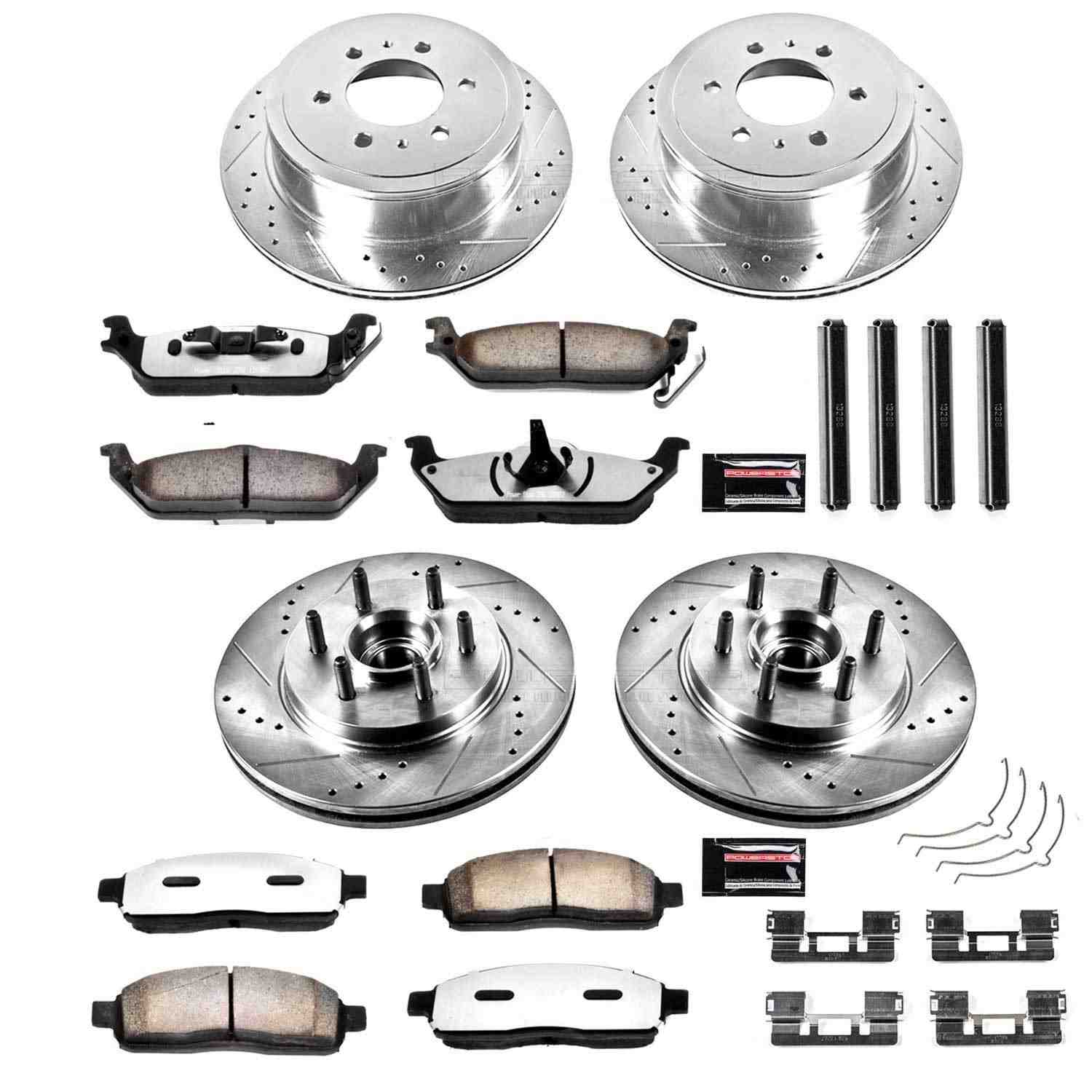 Power Stop 06-08 Lincoln Mark LT Front and Rear Z36 Truck & Tow Brake Kit