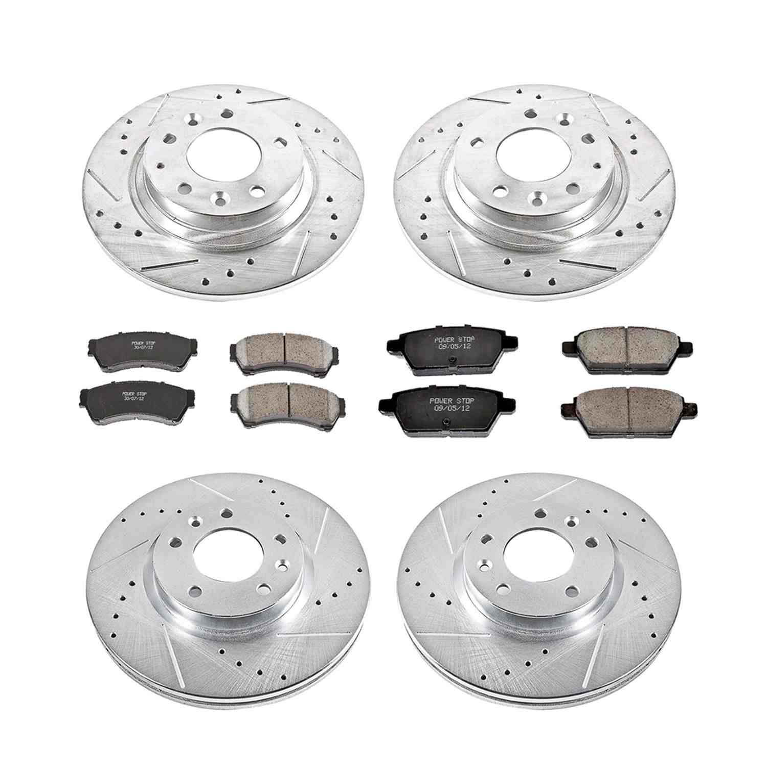 Power Stop 06-12 Ford Fusion Front & Rear Z23 Evolution Sport Brake Kit