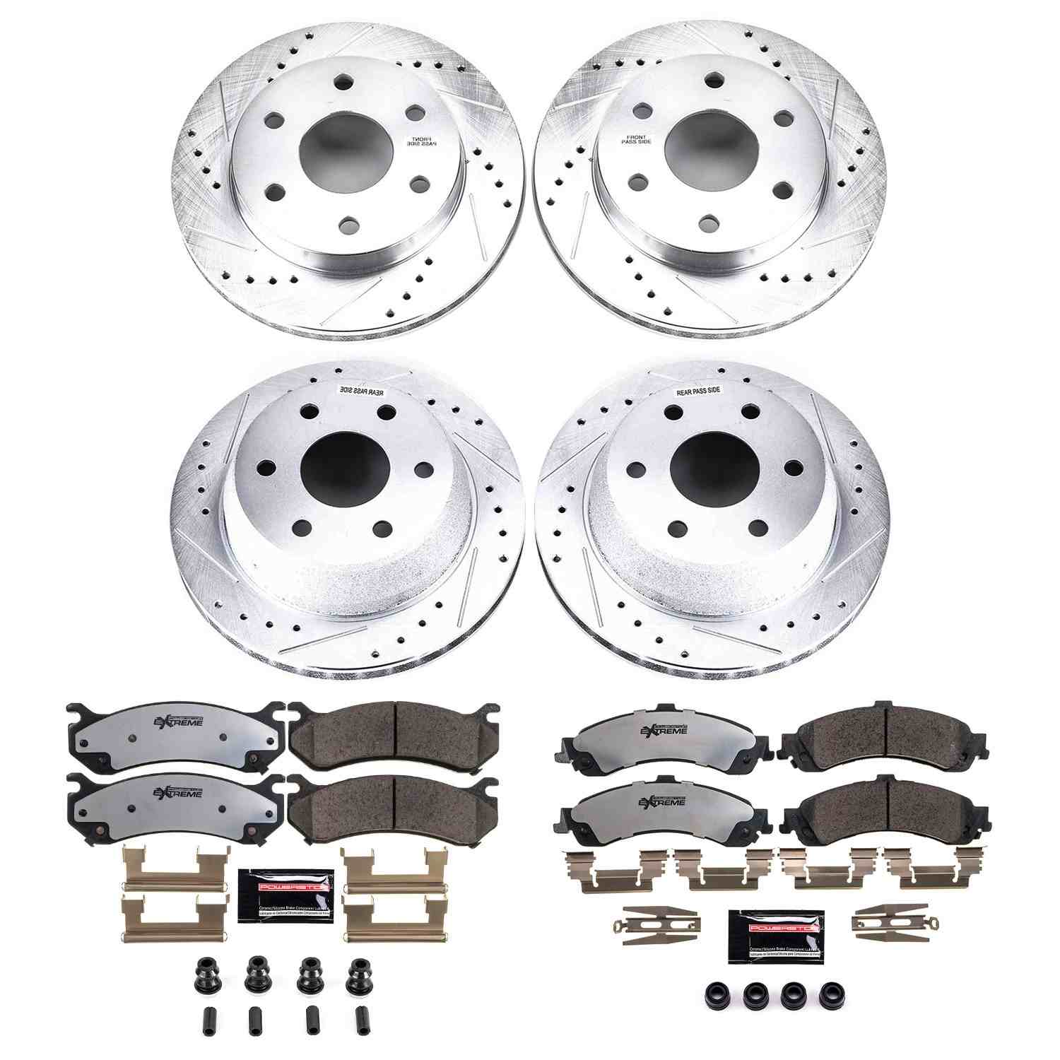 Power Stop 02-06 Cadillac Escalade Front & Rear Z36 Truck & Tow Brake Kit