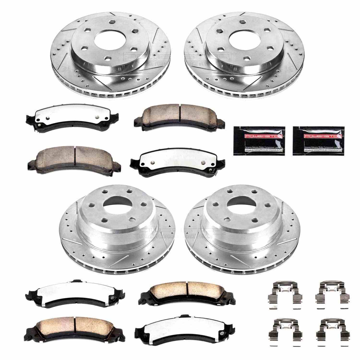 Power Stop 03-06 Cadillac Escalade Front & Rear Z36 Truck & Tow Brake Kit
