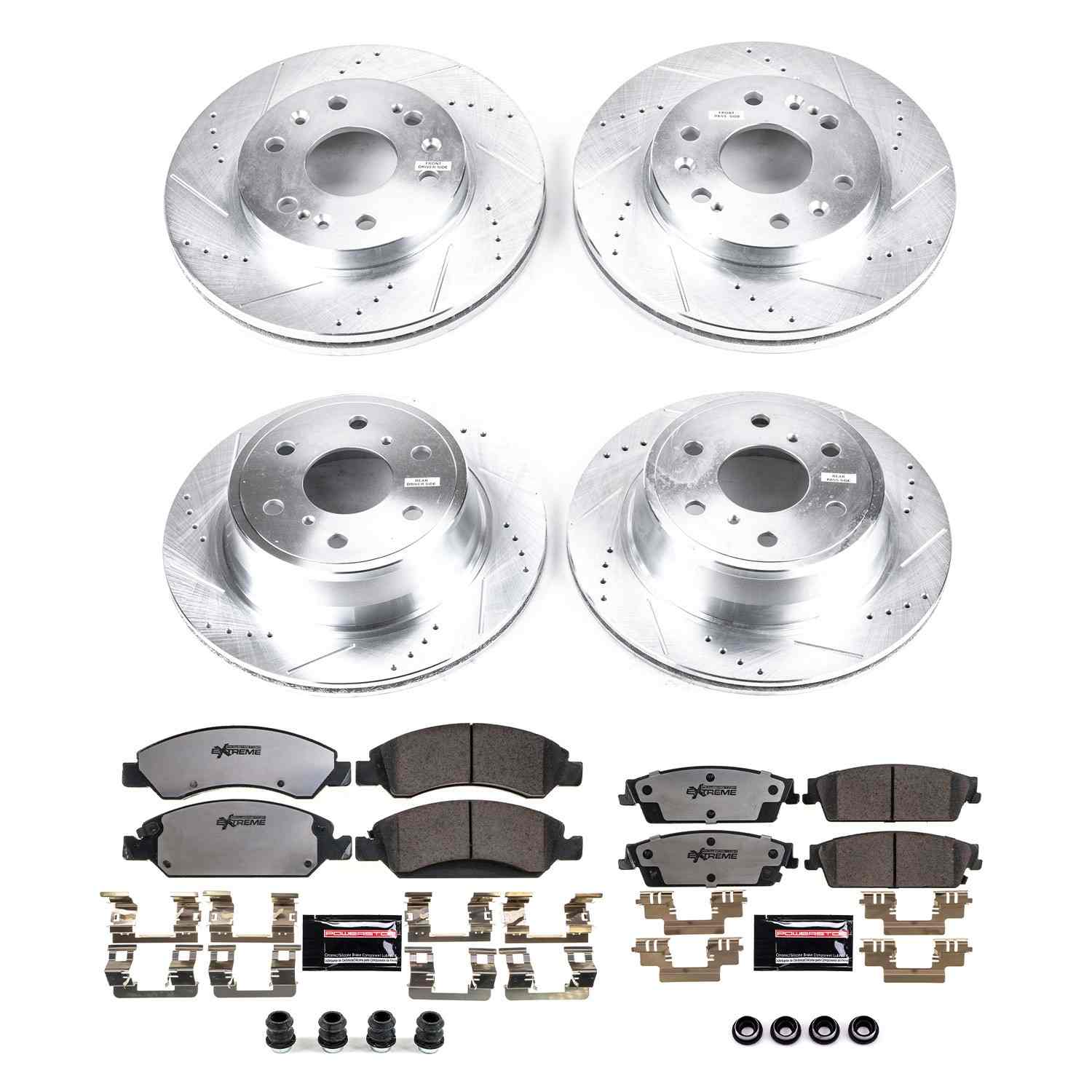 Power Stop 08-14 Cadillac Escalade Front & Rear Z36 Truck & Tow Brake Kit